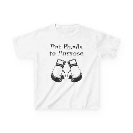 Kids Boxing Tee, "Put Hands to Purpose"