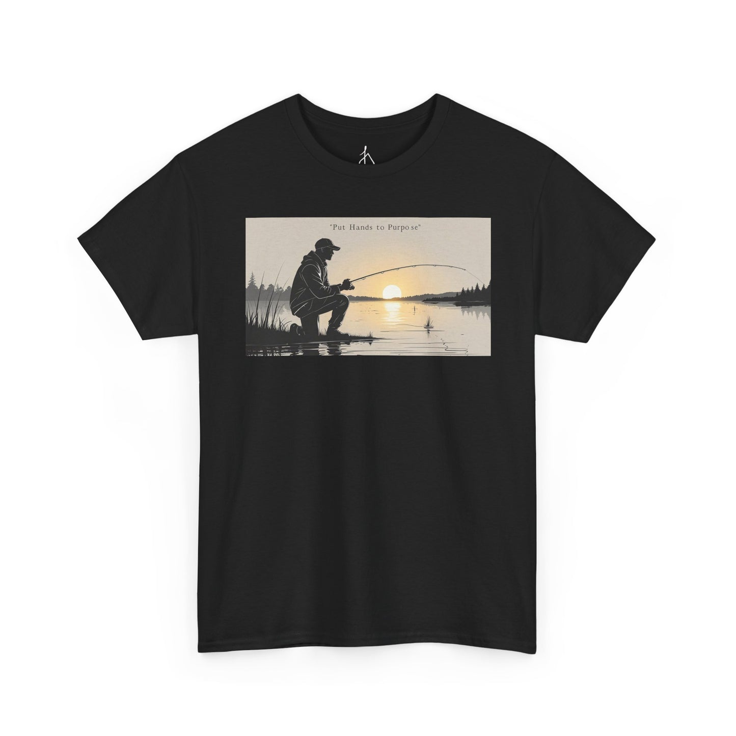 Fishing Graphic Tee, Put Hands to Purpose, Unisex T-Shirt