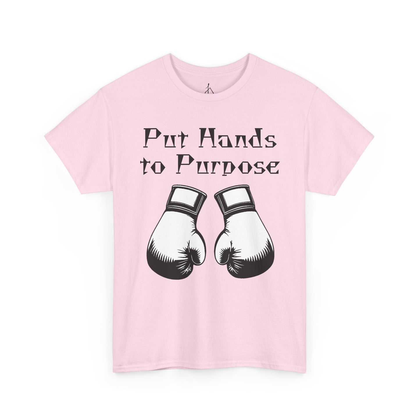 Boxing Tee, "Put Hands to Purpose" Unisex Heavy Cotton Shirt,