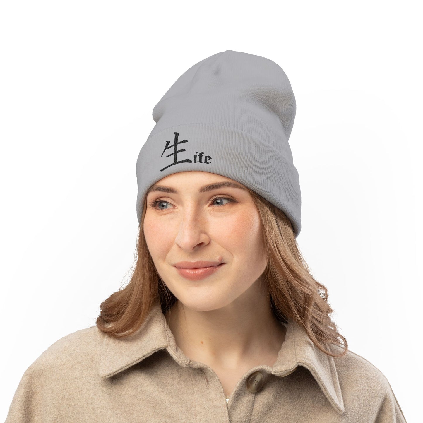 Life by Jack Spade embroidered Knit Beanie, Cuffed Winter Hat