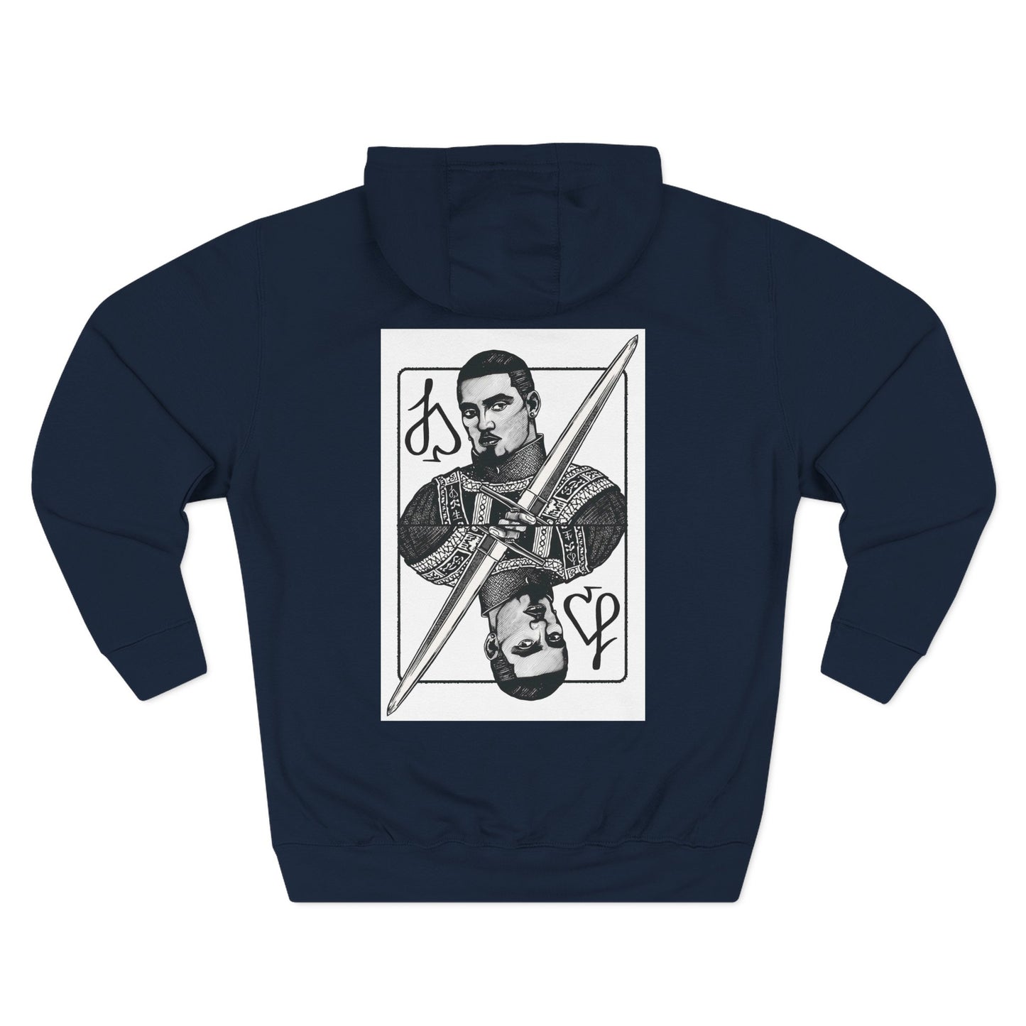 Jack Spade Playing Card Hoodie White print
