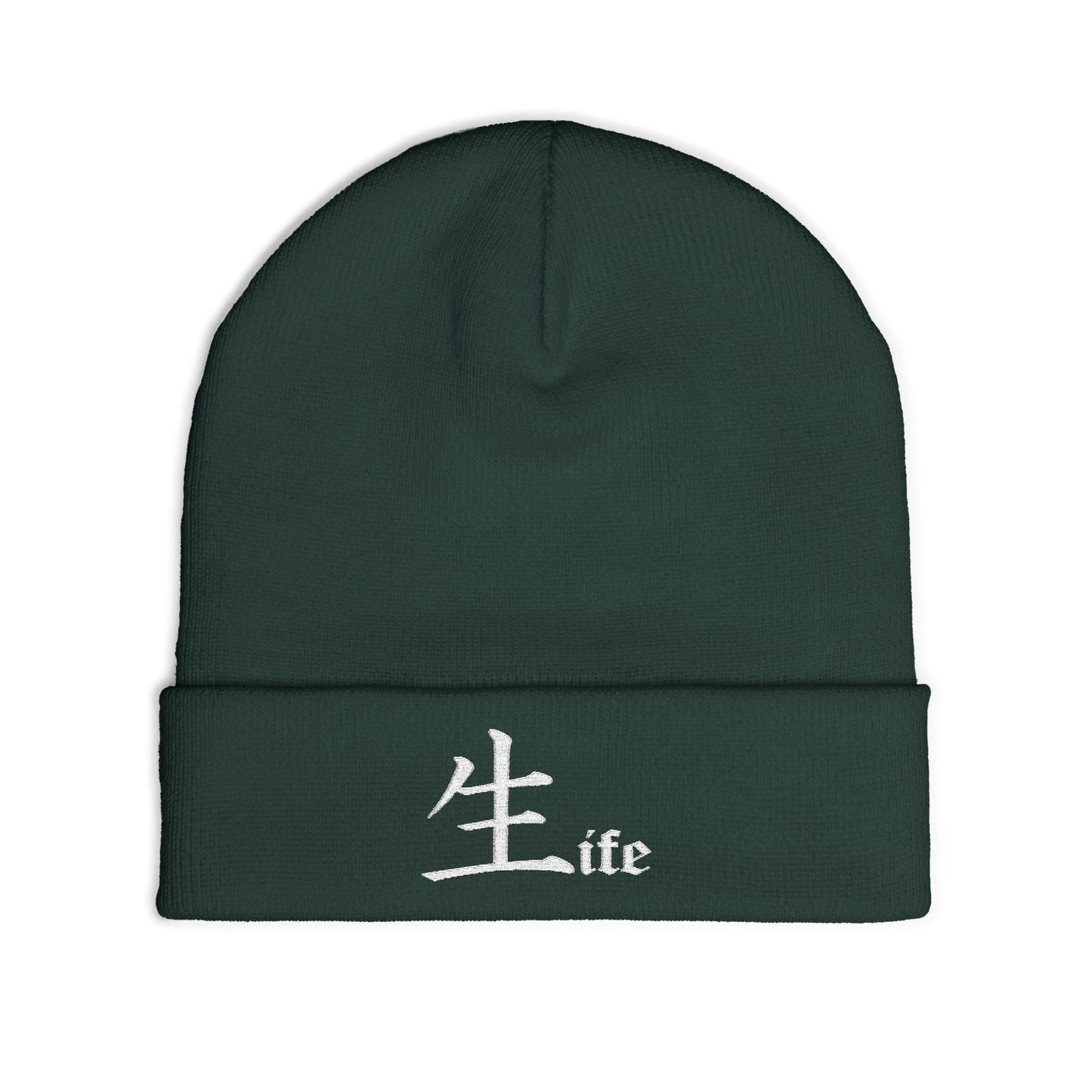 Life by Jack Spade embroidered Knit Beanie, Cuffed Winter Hat