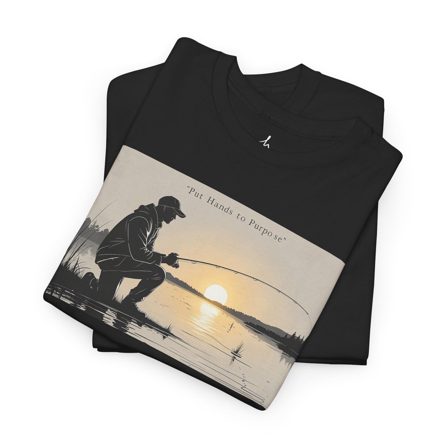 Fishing Graphic Tee, Put Hands to Purpose, Unisex T-Shirt