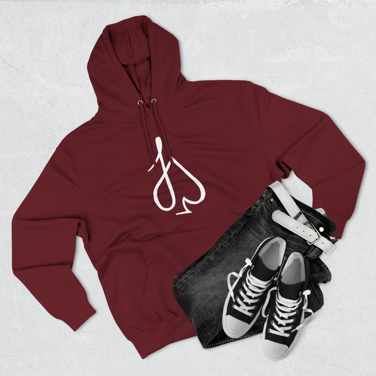 Jack Spade Playing Card Hoodie White print