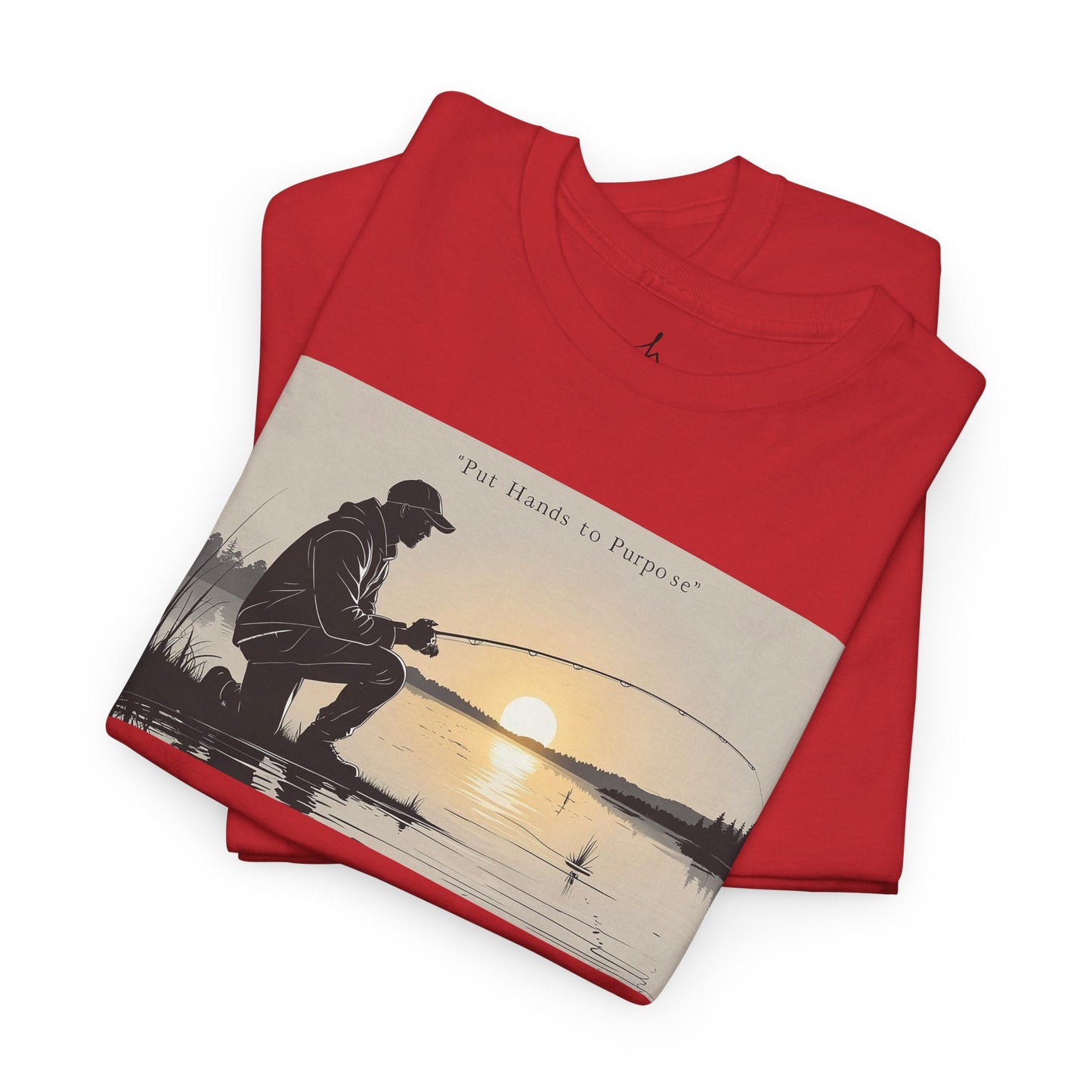 Fishing Graphic Tee, Put Hands to Purpose, Unisex T-Shirt