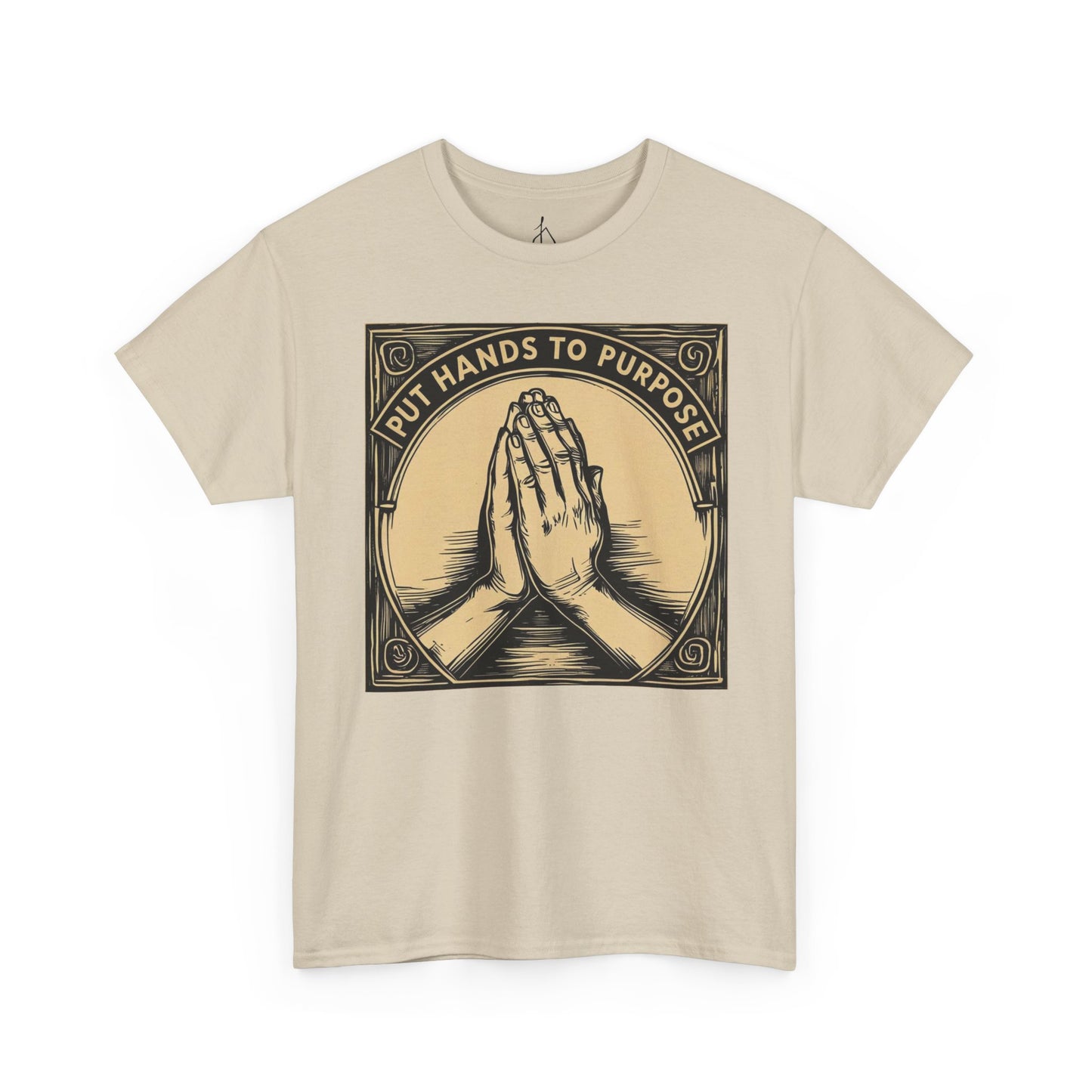 Prayer Hands Unisex T-Shirt, "Put Hands to Purpose"