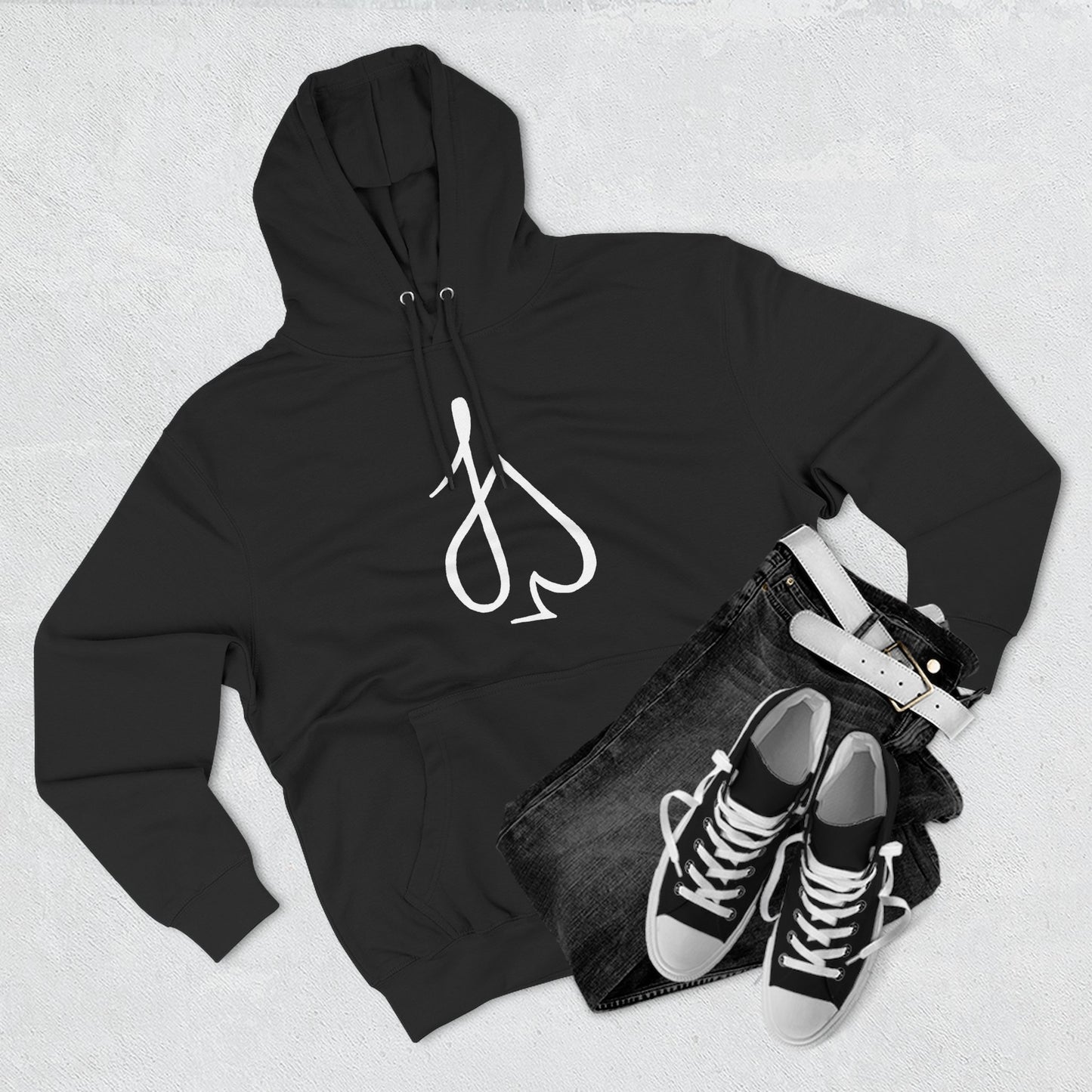 Jack Spade Playing Card Hoodie White print