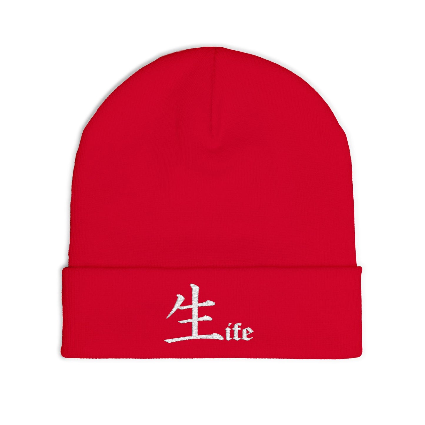 Life by Jack Spade embroidered Knit Beanie, Cuffed Winter Hat