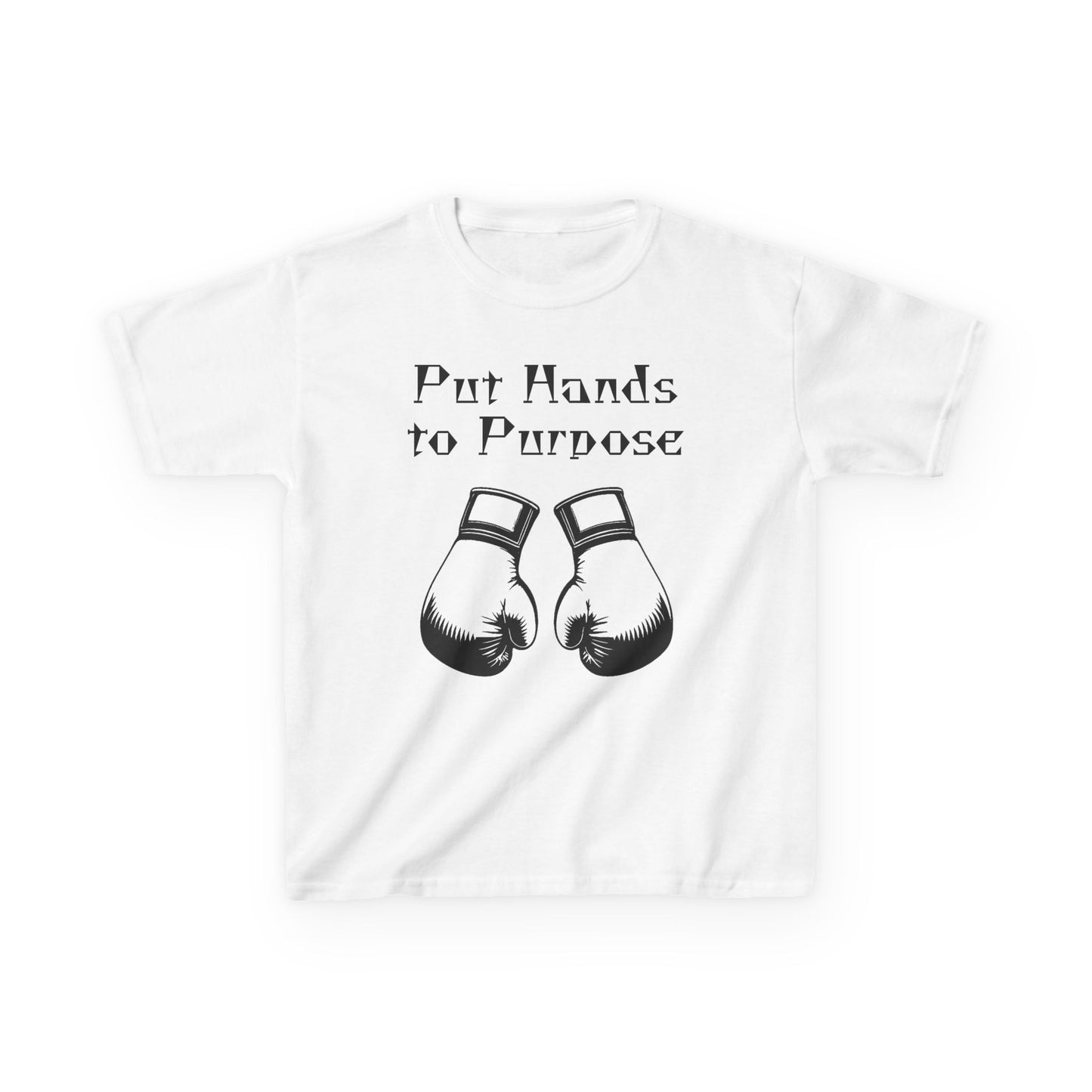 Kids Boxing Tee, "Put Hands to Purpose"