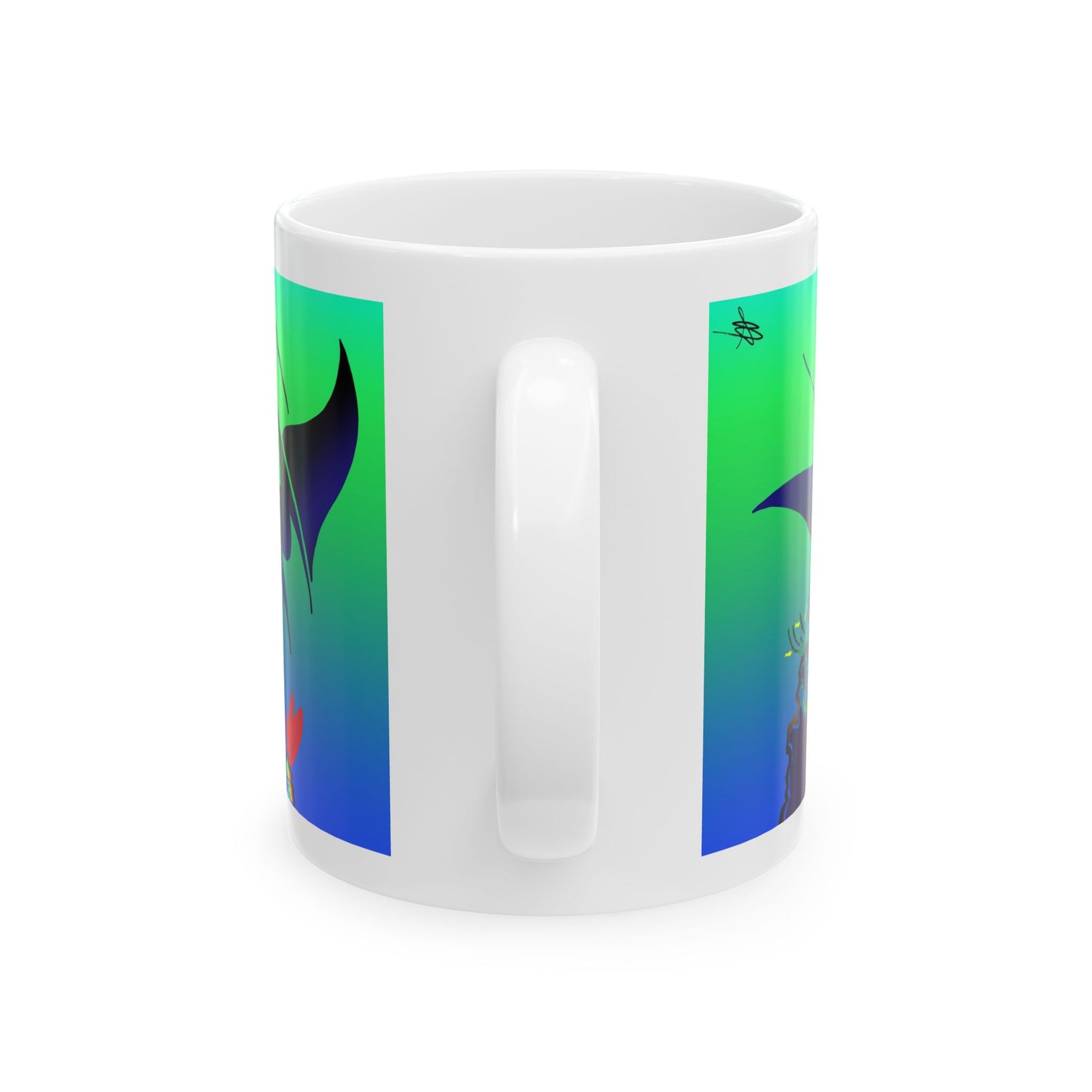 Manta Ray Ceramic Mug (11oz, 15oz)