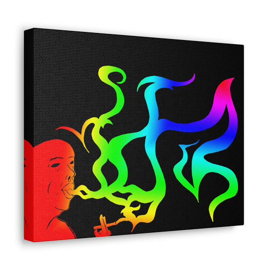 Canvas Gallery Wraps - Colorful Dreamer Smoker Vibrant Wall Art