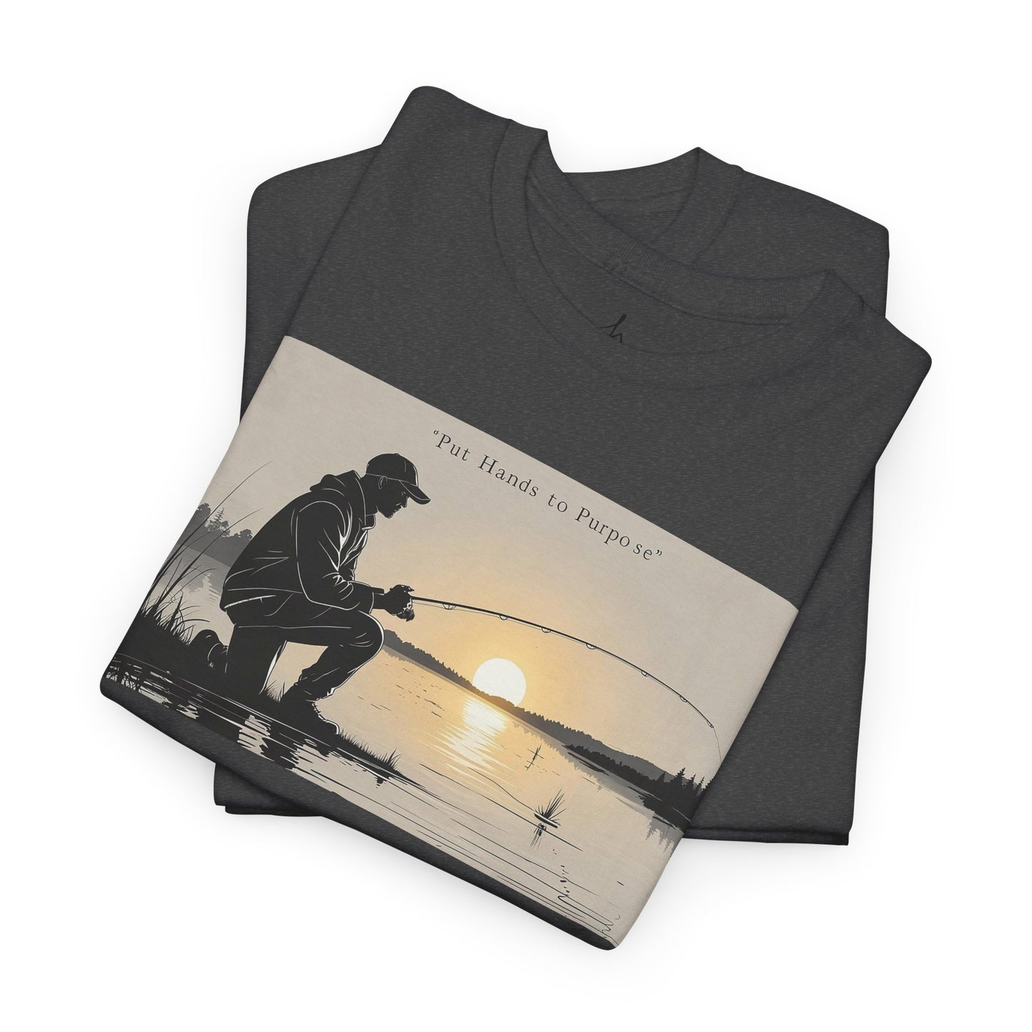 Fishing Graphic Tee, Put Hands to Purpose, Unisex T-Shirt