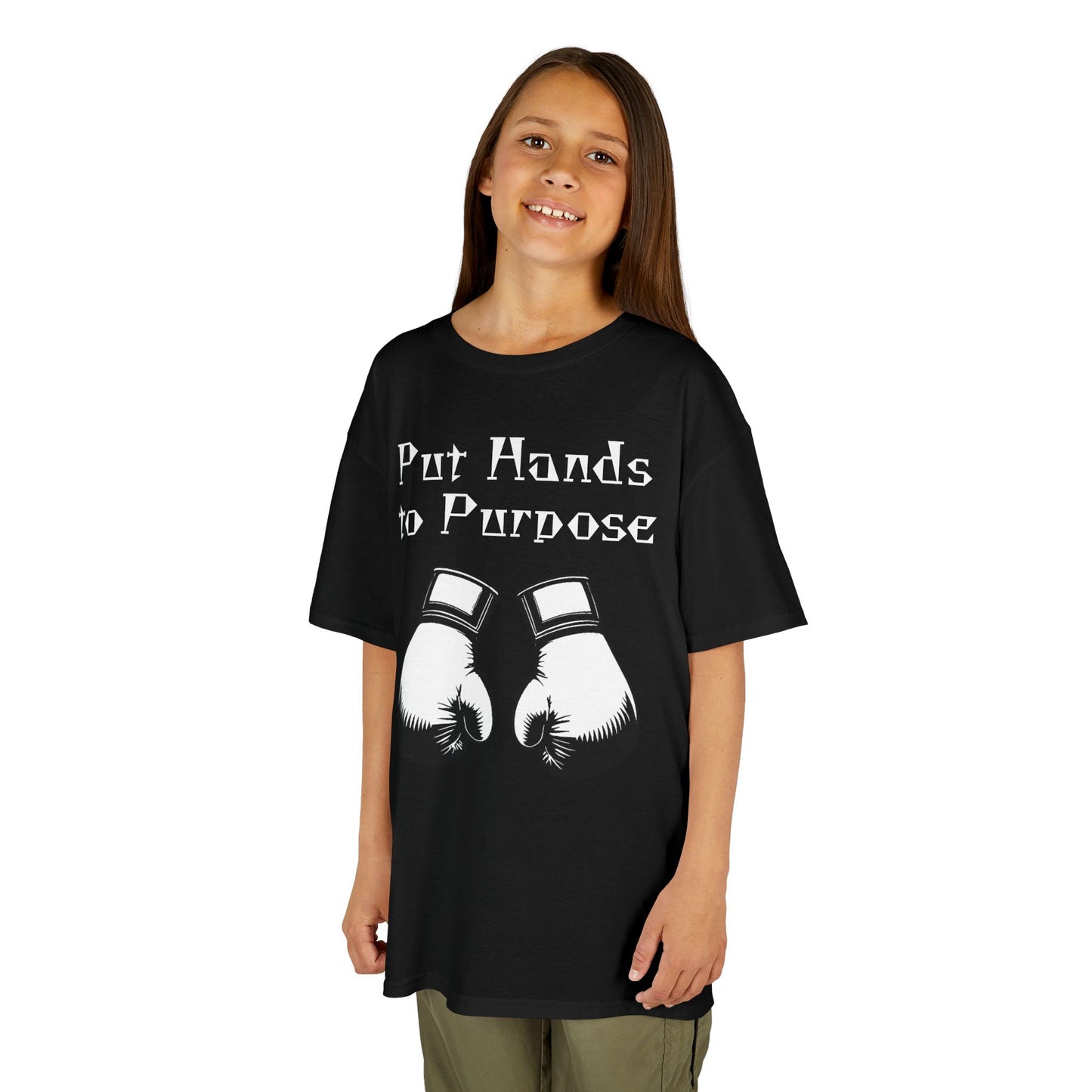 Kids Boxing Tee, "Put Hands to Purpose"