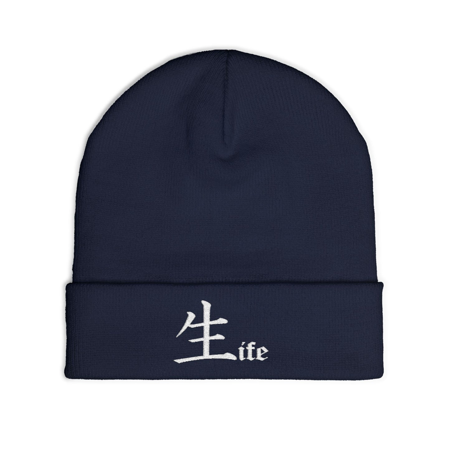 Life by Jack Spade embroidered Knit Beanie, Cuffed Winter Hat