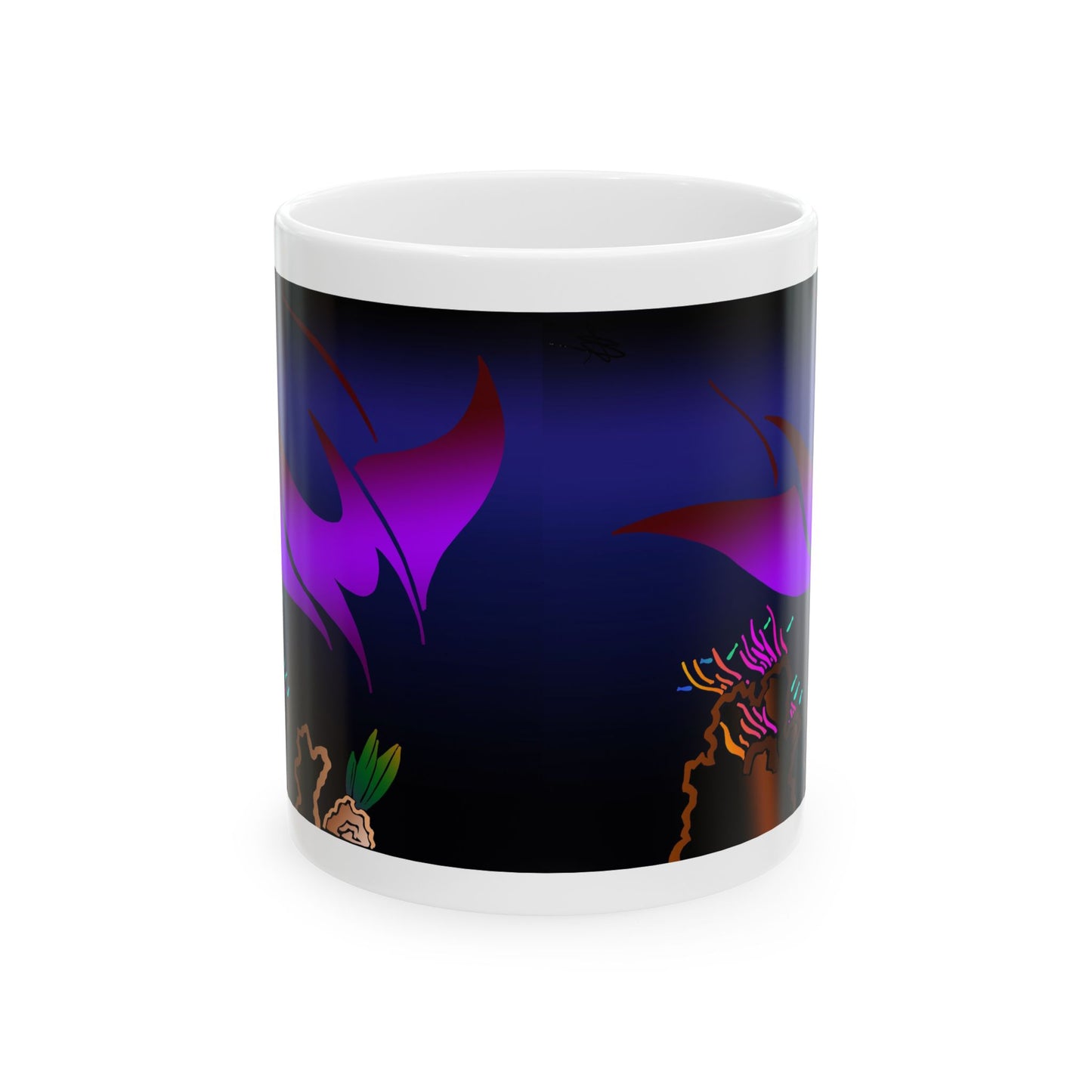 Mug - Manta Ray Ceramic Mug (11oz, 15oz)