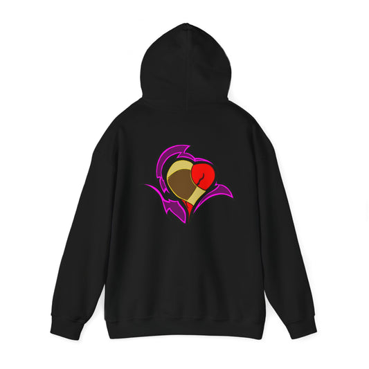 "Give me some time" Wounded Heart Art Hooded Sweatshirt