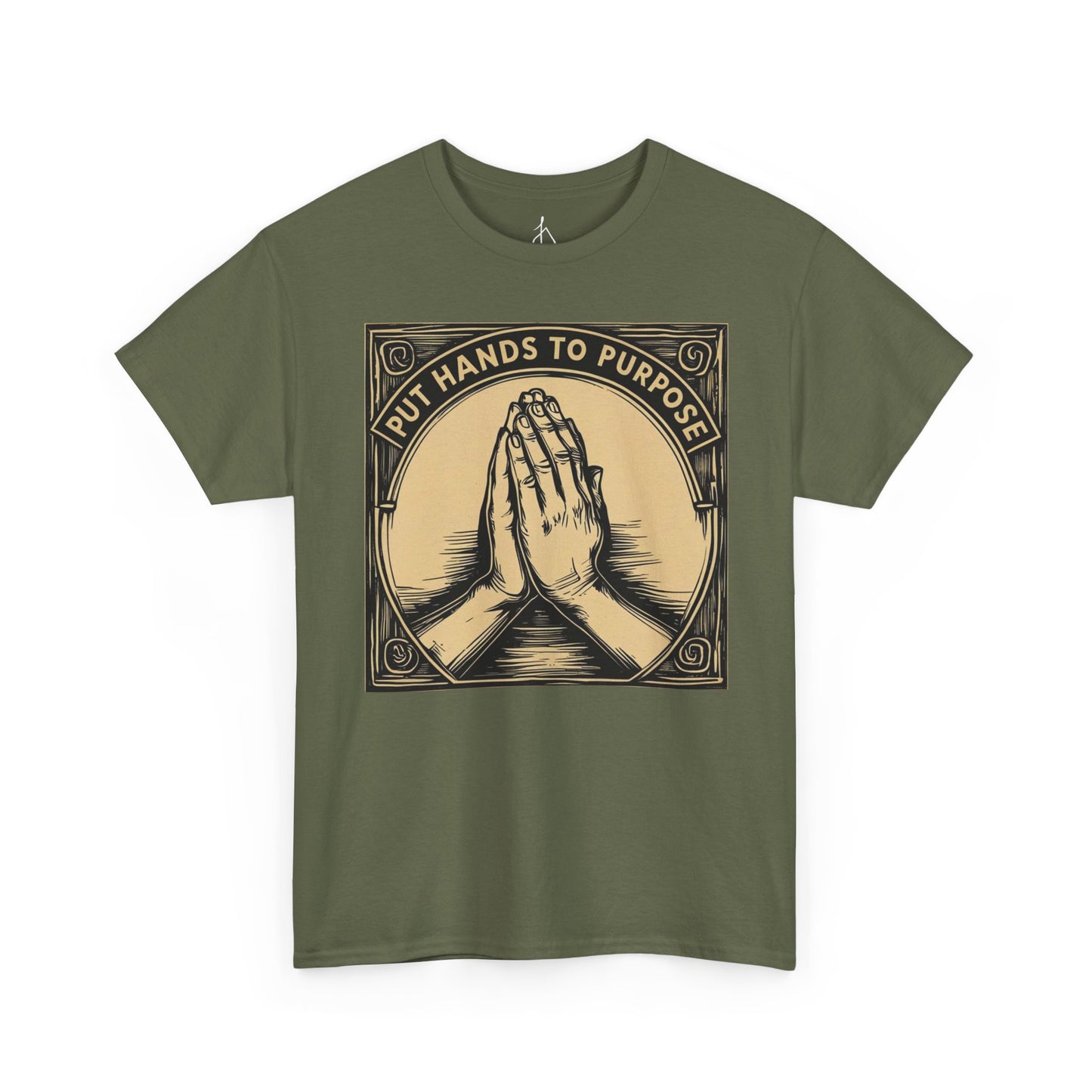 Prayer Hands Unisex T-Shirt, "Put Hands to Purpose"