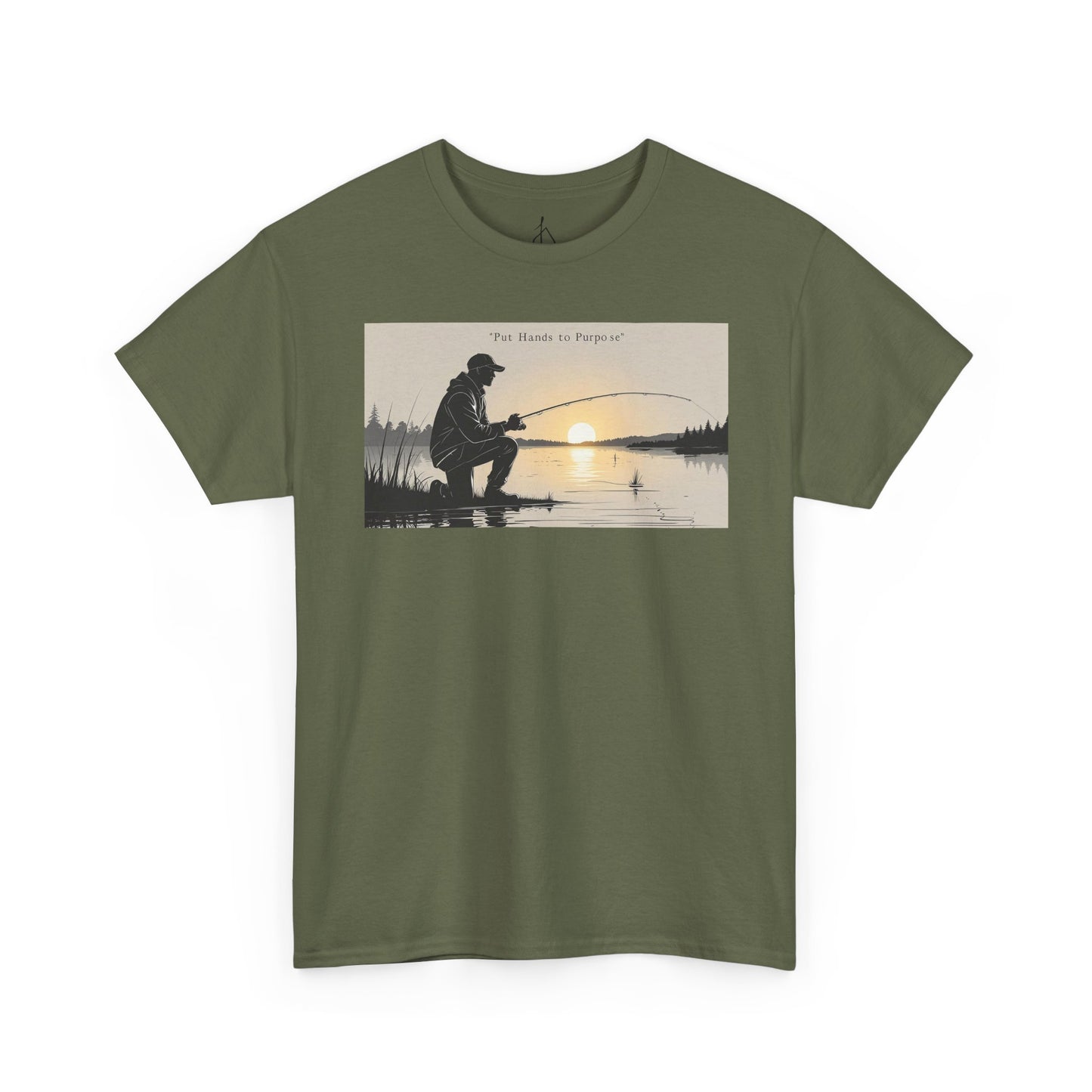 Fishing Graphic Tee, Put Hands to Purpose, Unisex T-Shirt