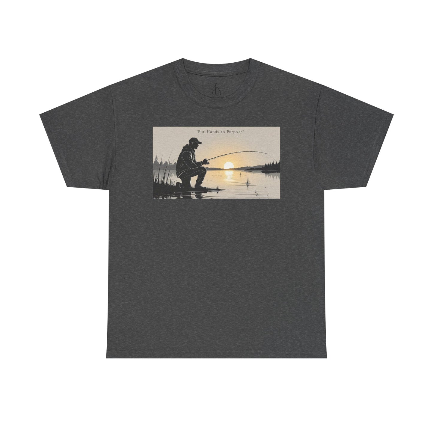 Fishing Graphic Tee, Put Hands to Purpose, Unisex T-Shirt