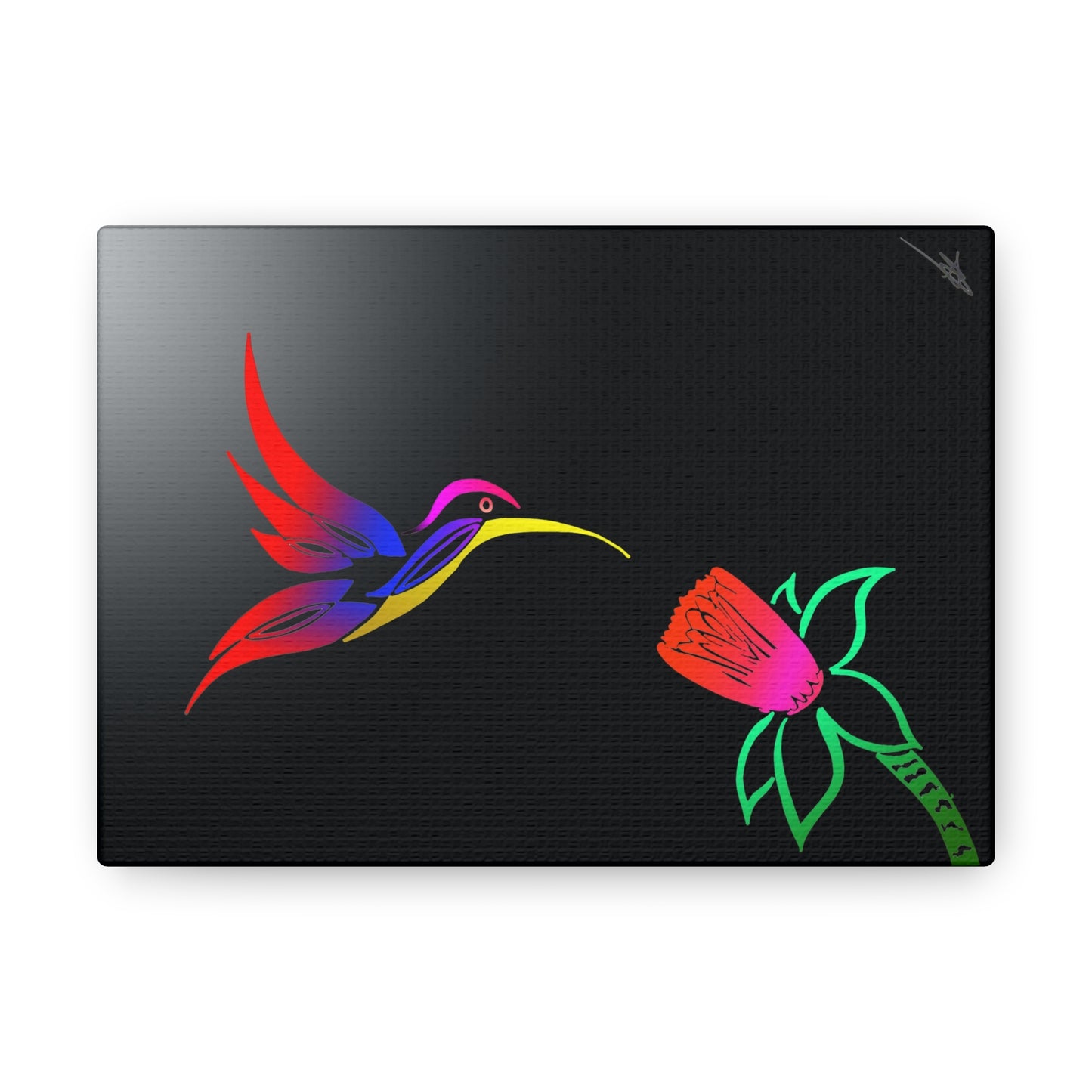 Canvas Gallery Wraps - Humming bird and flower