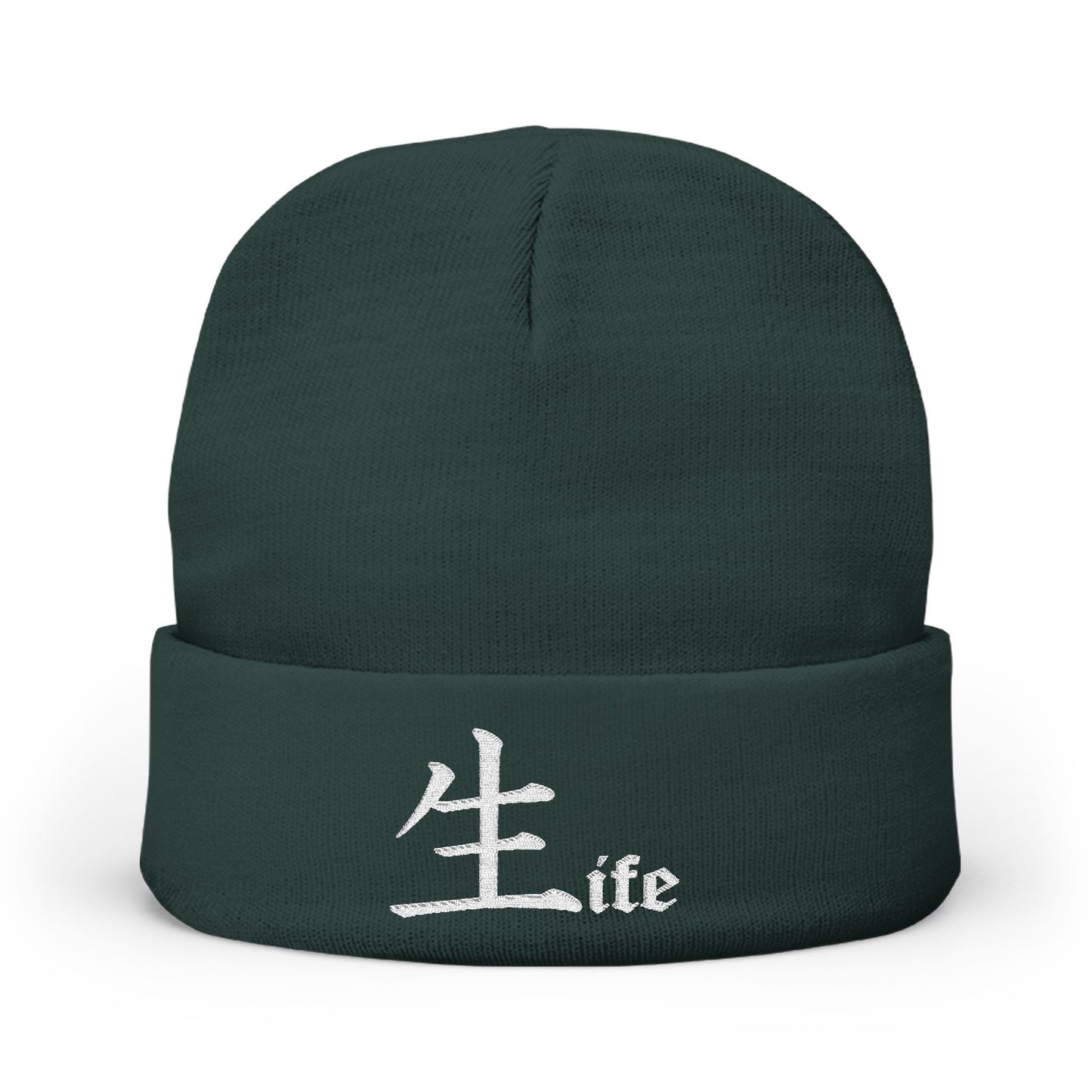 Life by Jack Spade embroidered Knit Beanie, Cuffed Winter Hat