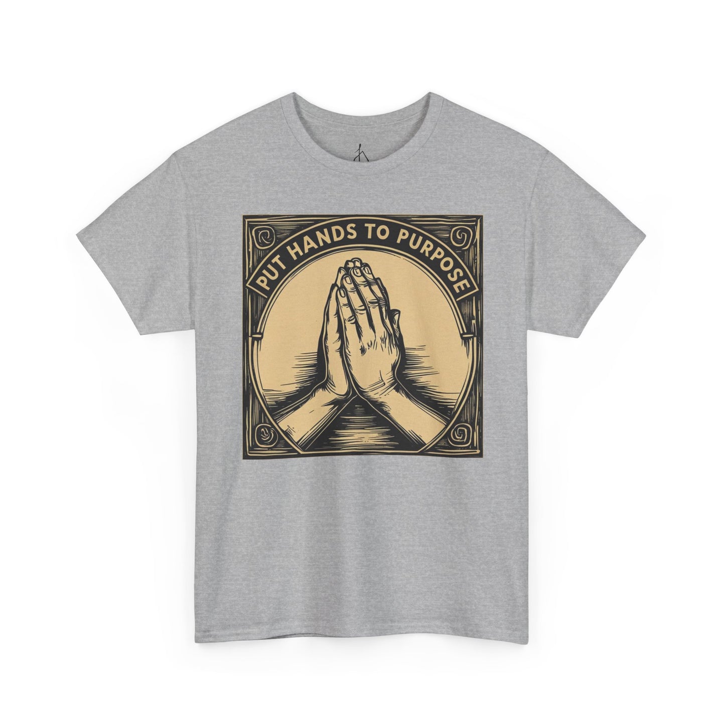 Prayer Hands Unisex T-Shirt, "Put Hands to Purpose"
