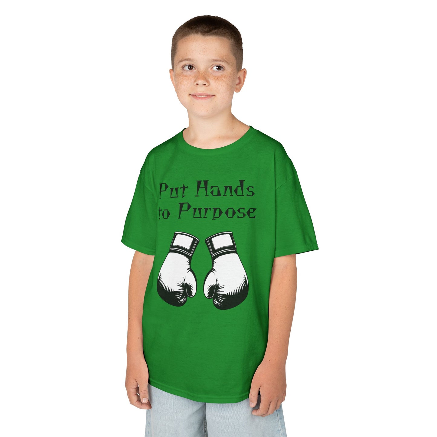 Kids Boxing Tee, "Put Hands to Purpose"