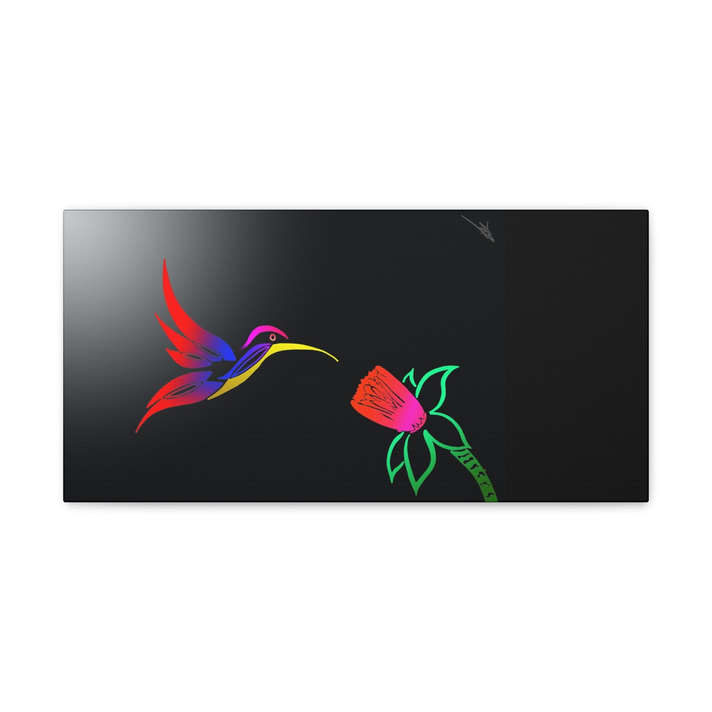 Canvas Gallery Wraps - Humming bird and flower