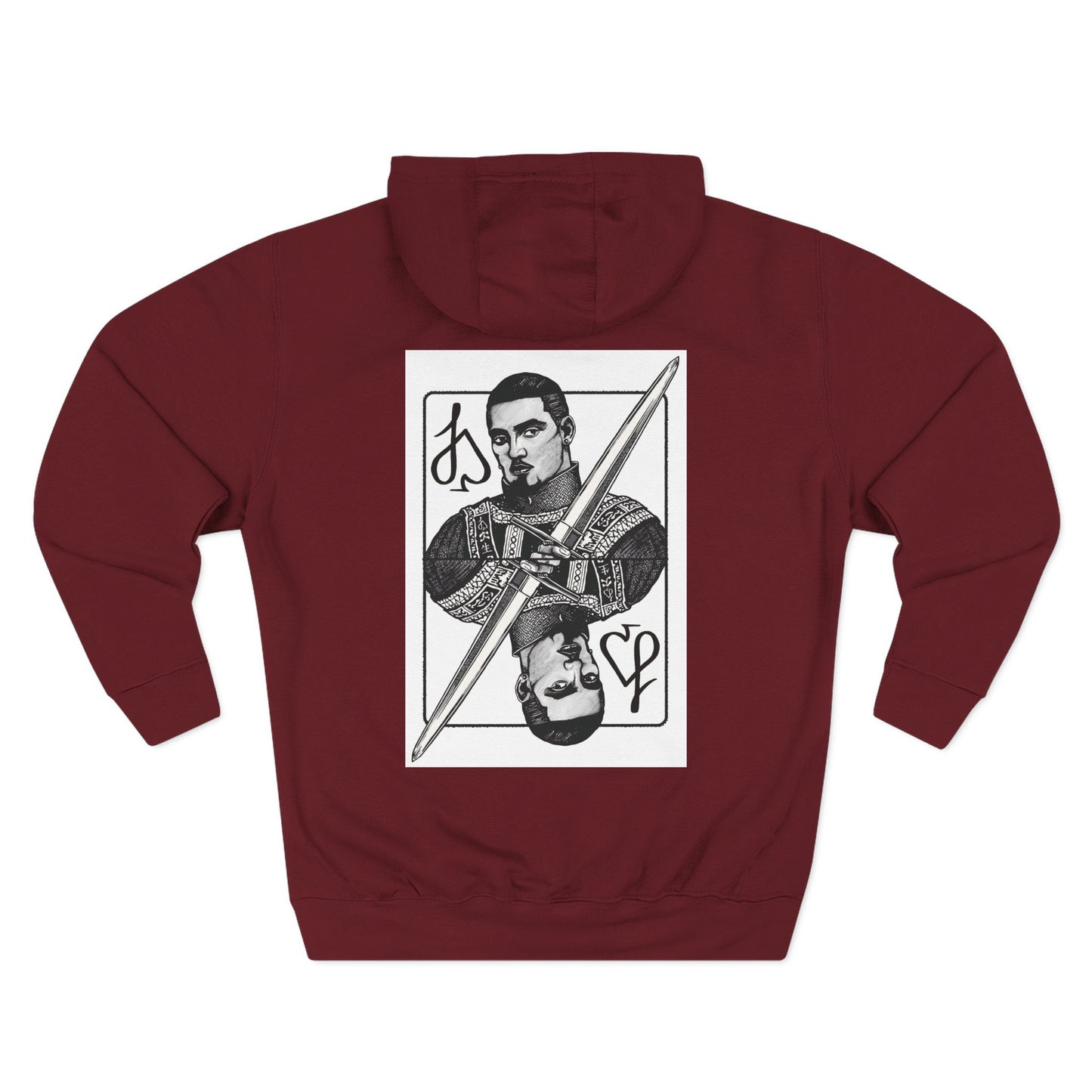 Jack Spade Playing Card Hoodie White print