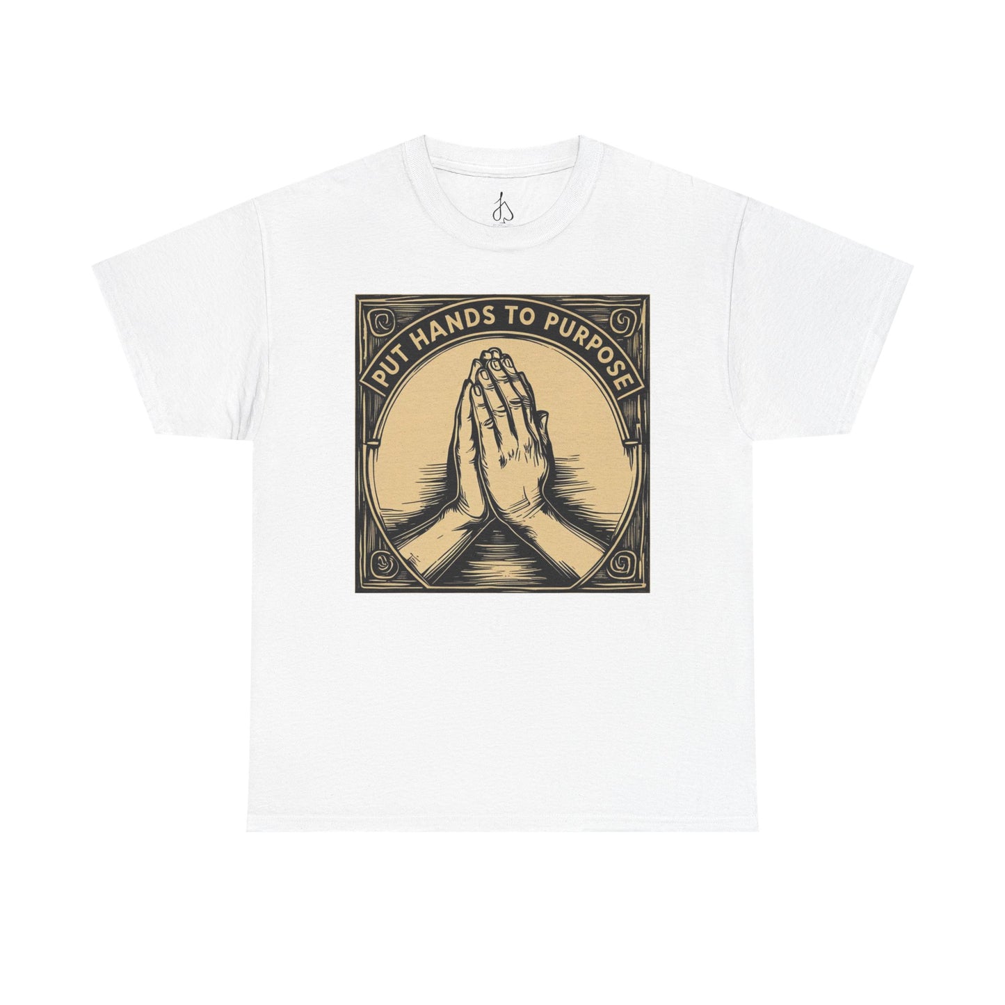 Prayer Hands Unisex T-Shirt, "Put Hands to Purpose"