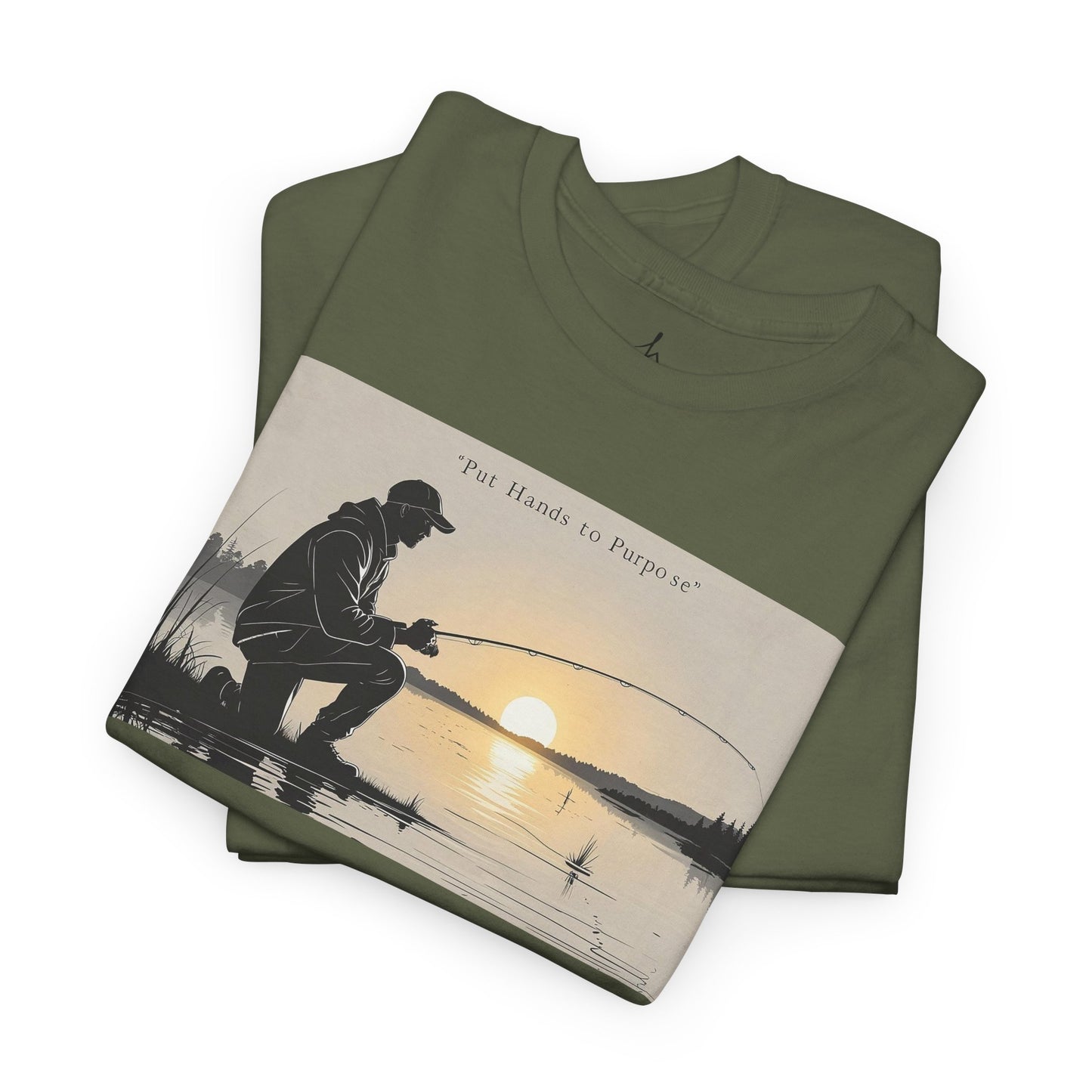 Fishing Graphic Tee, Put Hands to Purpose, Unisex T-Shirt