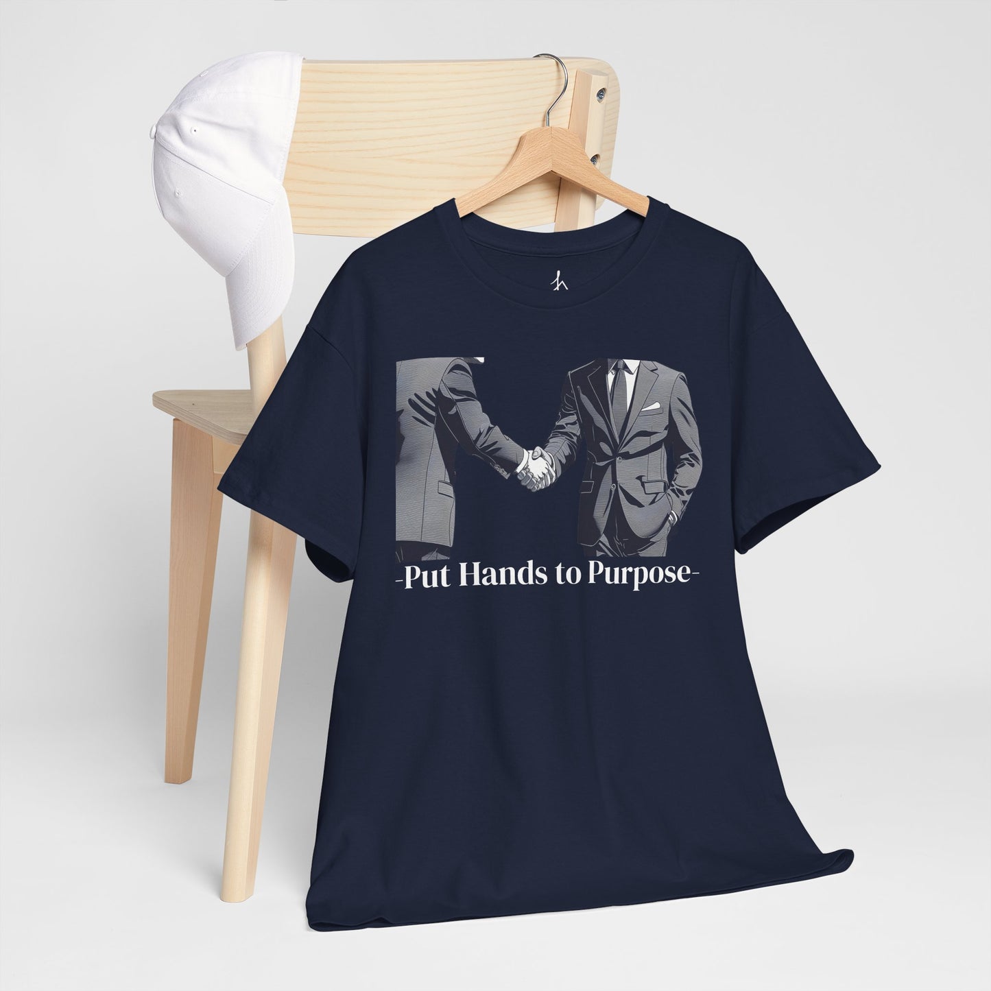 Business Men Shaking Hands Graphic T-Shirt "Put Hands to Purpose