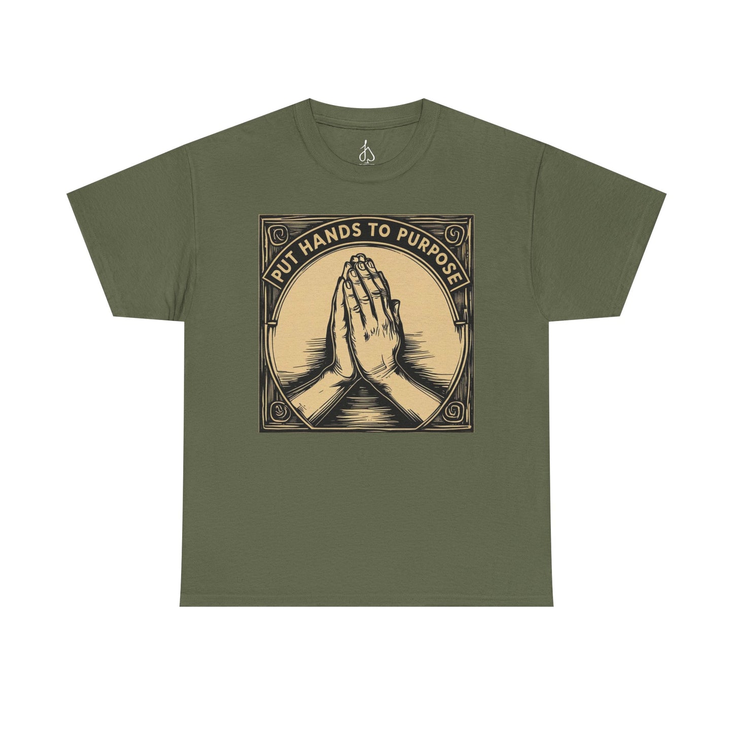 Prayer Hands Unisex T-Shirt, "Put Hands to Purpose"