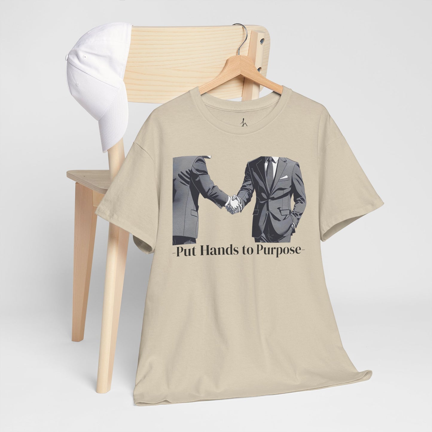 Business Men Shaking Hands Graphic T-Shirt "Put Hands to Purpose