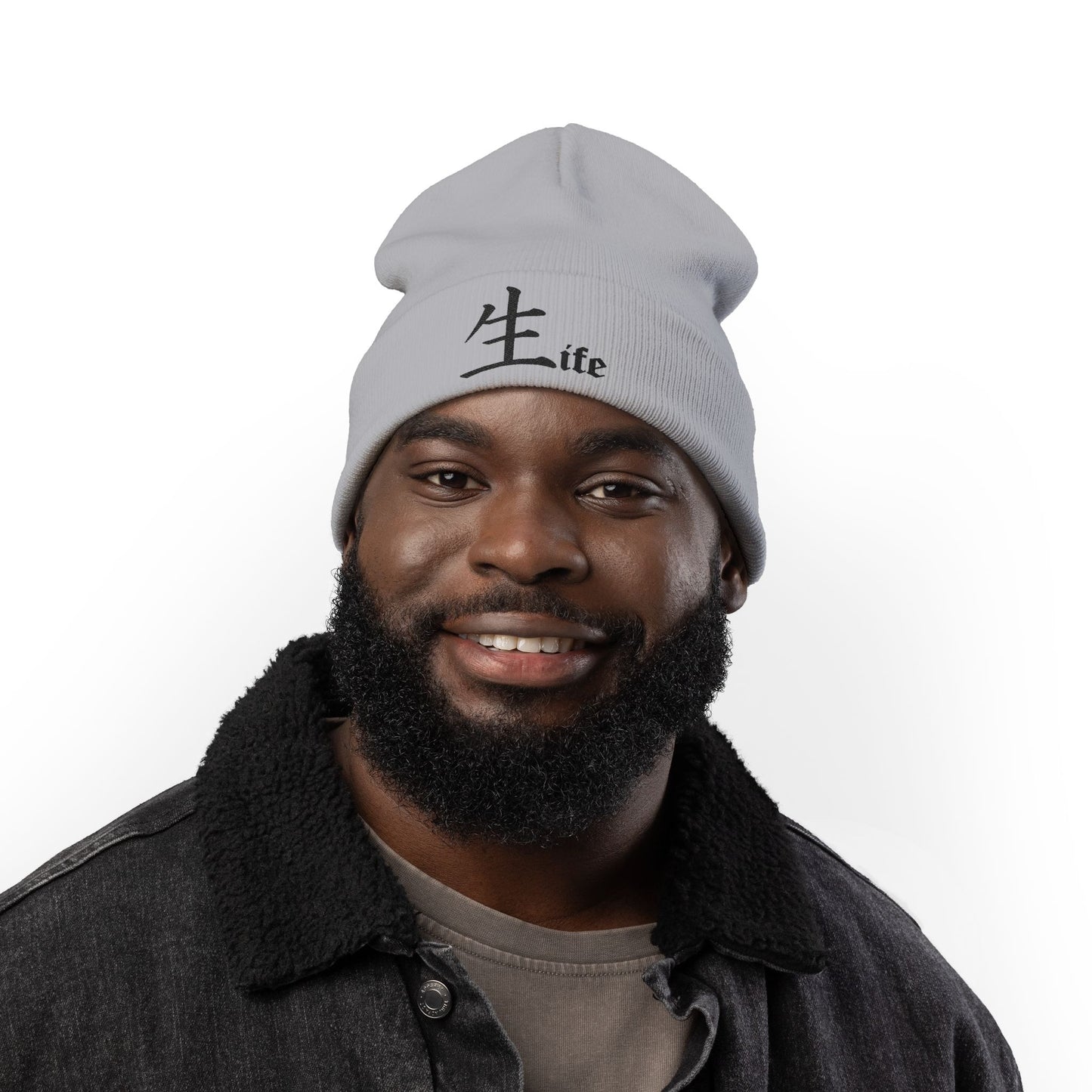 Life by Jack Spade embroidered Knit Beanie, Cuffed Winter Hat