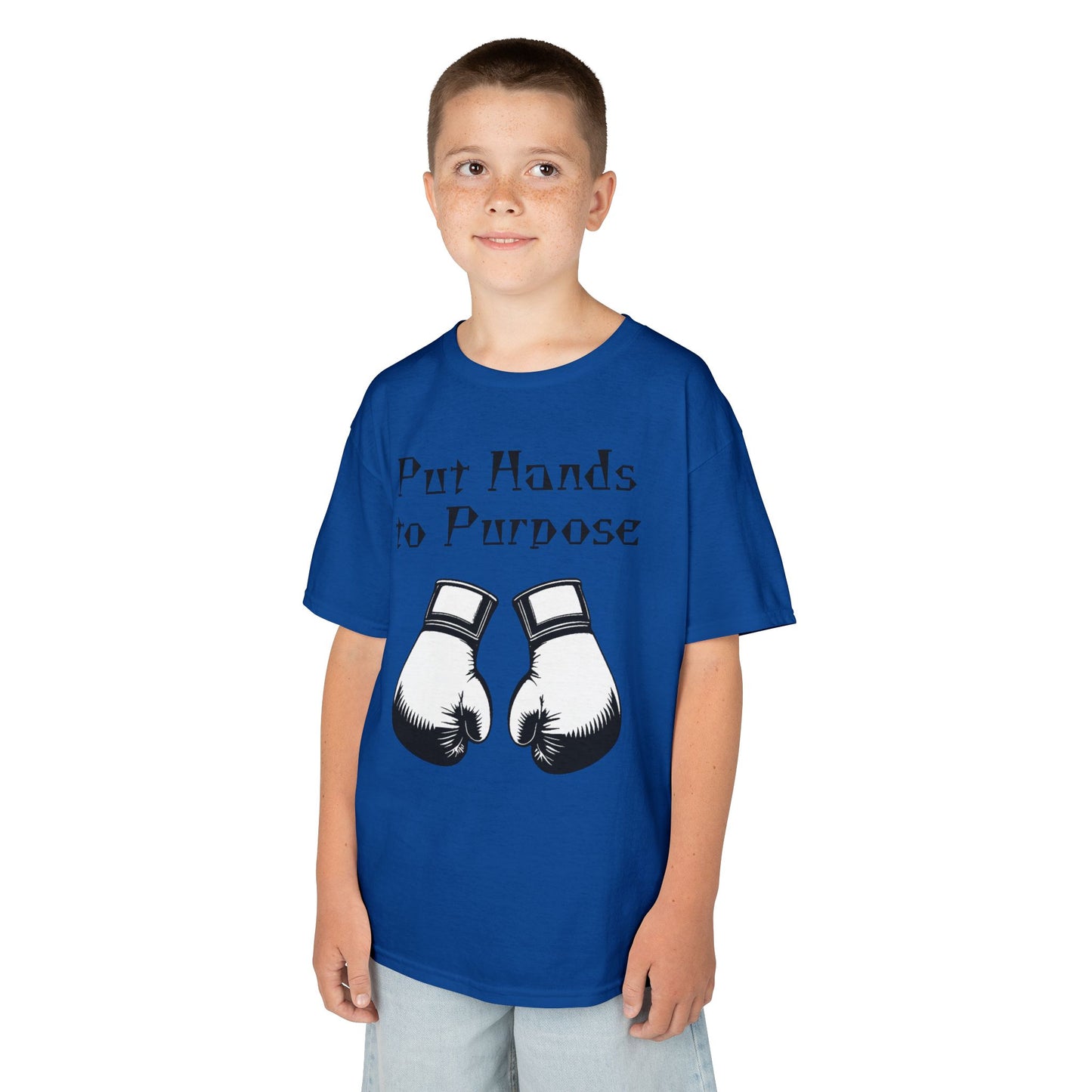 Kids Boxing Tee, "Put Hands to Purpose"
