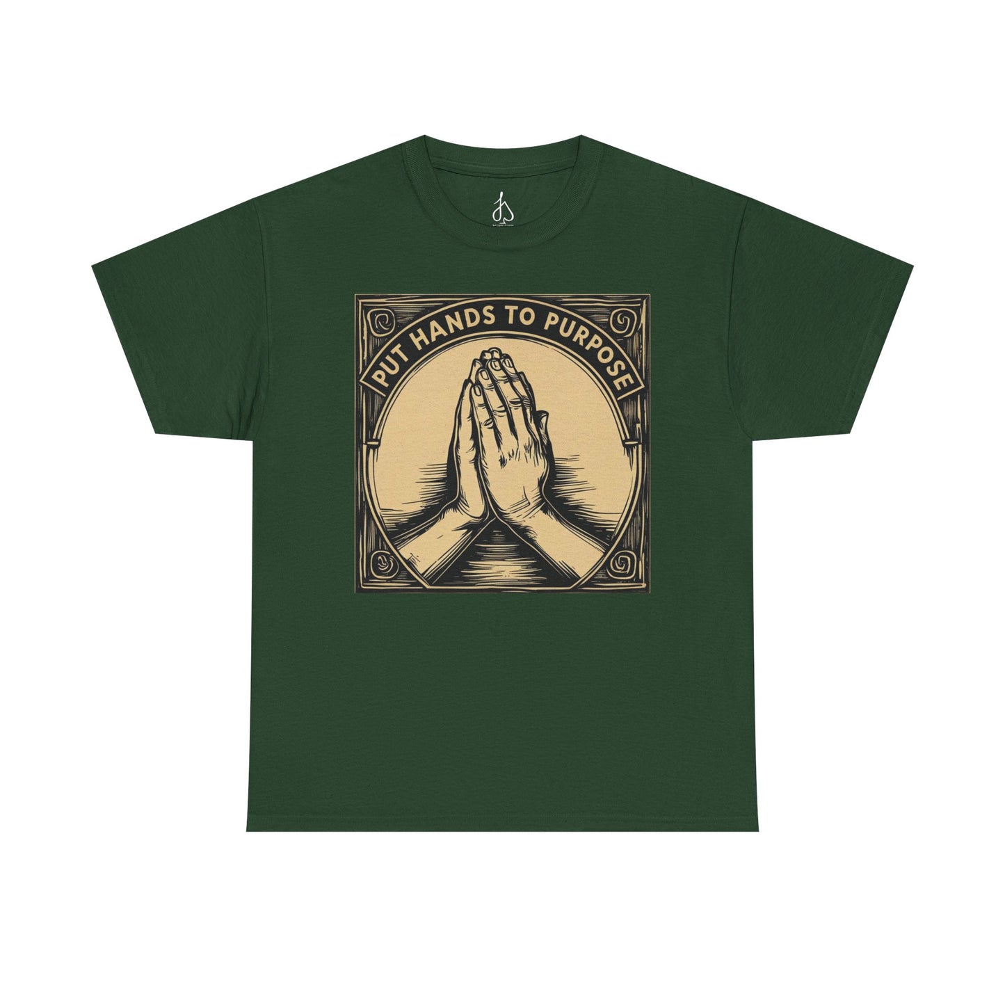 Prayer Hands Unisex T-Shirt, "Put Hands to Purpose"
