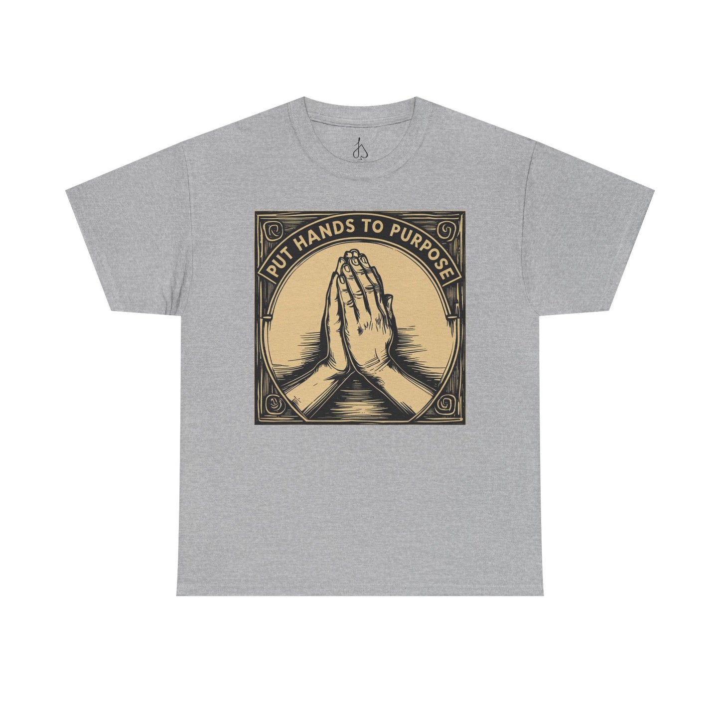 Prayer Hands Unisex T-Shirt, "Put Hands to Purpose"