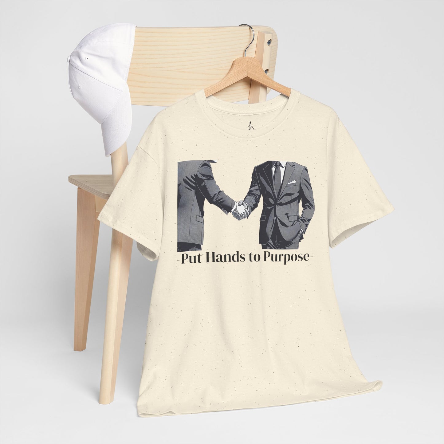 Business Men Shaking Hands Graphic T-Shirt "Put Hands to Purpose
