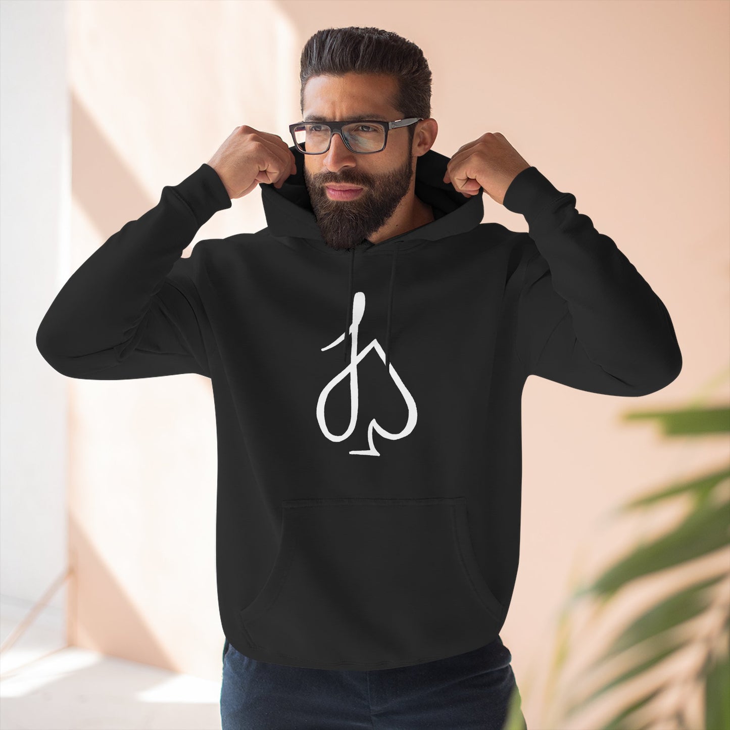 Jack Spade Playing Card Hoodie White print