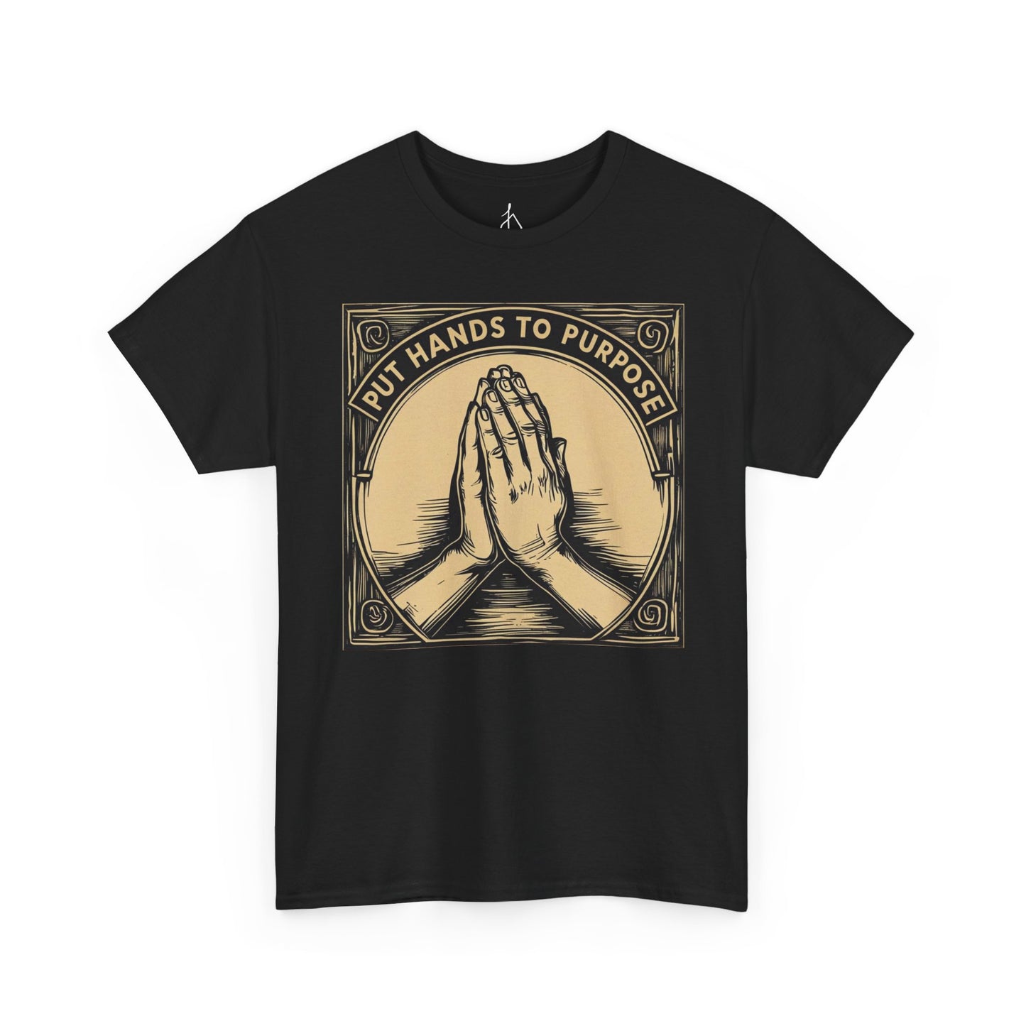 Prayer Hands Unisex T-Shirt, "Put Hands to Purpose"