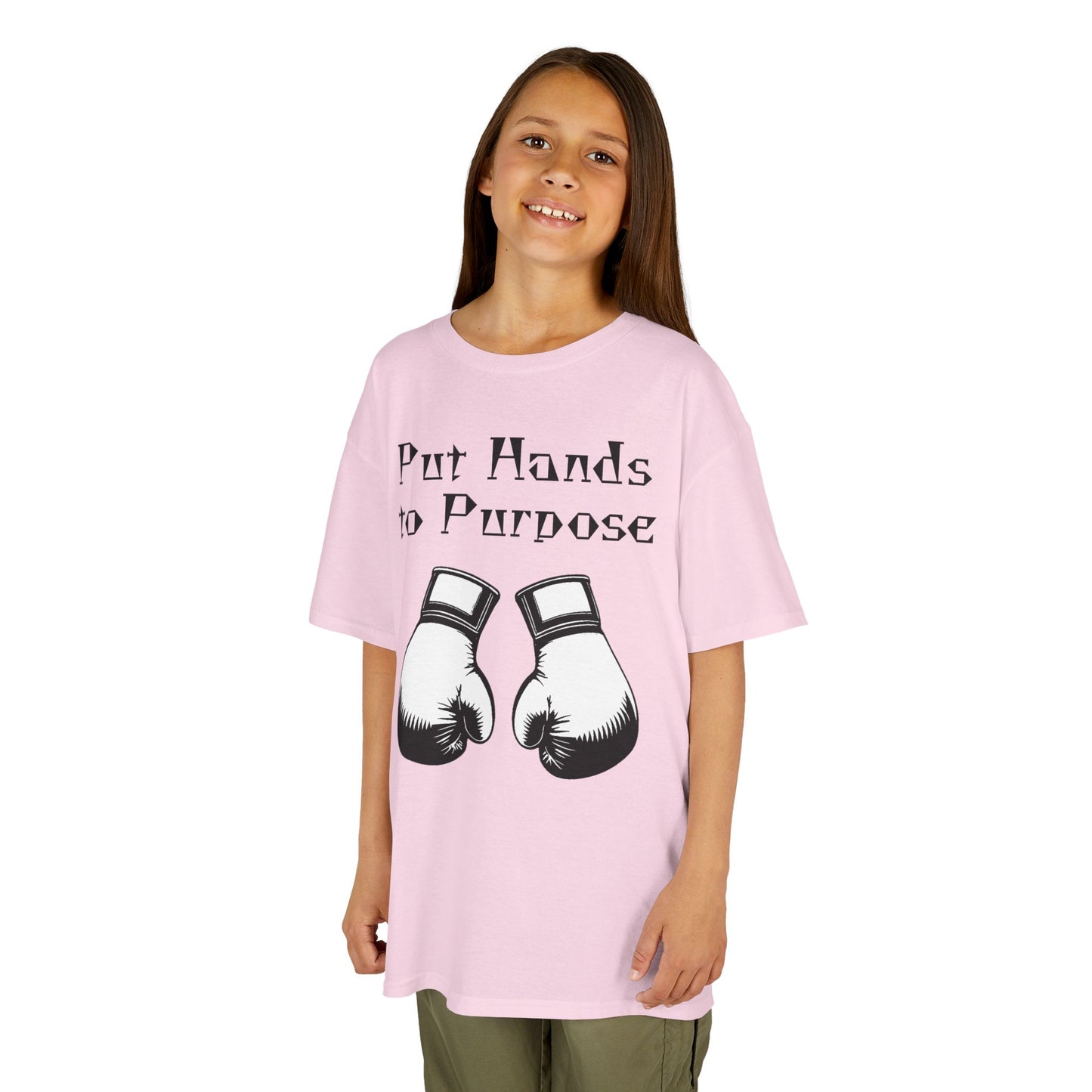 Kids Boxing Tee, "Put Hands to Purpose"