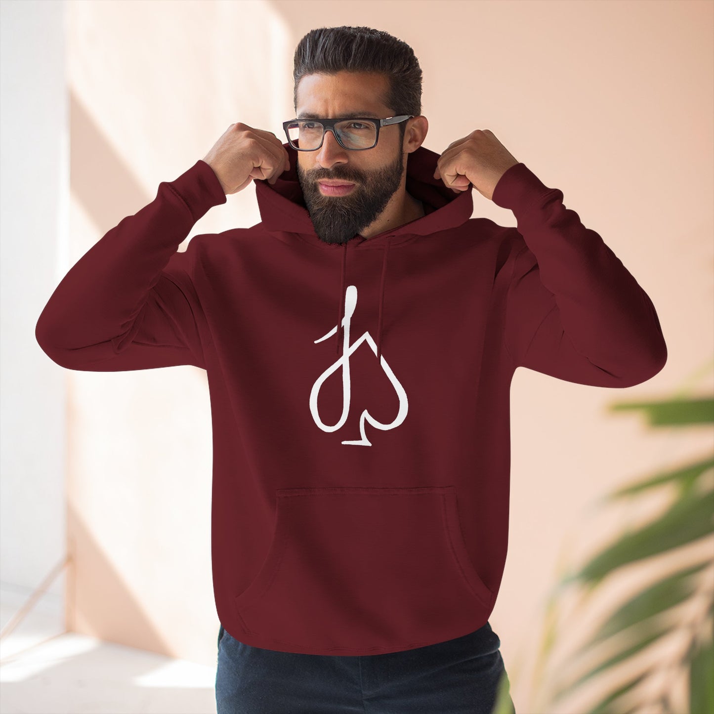 Jack Spade Playing Card Hoodie White print