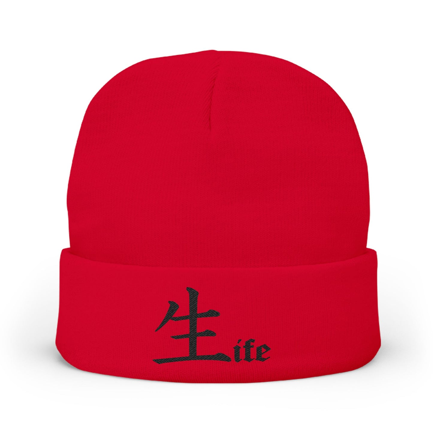 Life by Jack Spade embroidered Knit Beanie, Cuffed Winter Hat