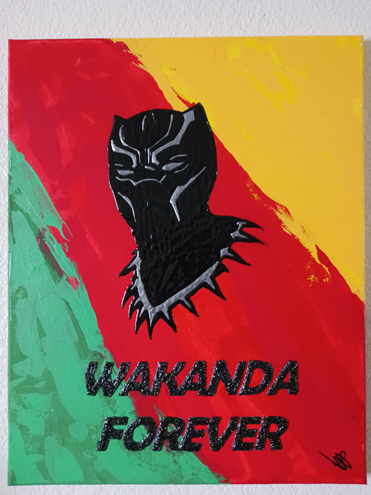 Black Panther Wakanda Forever Painting