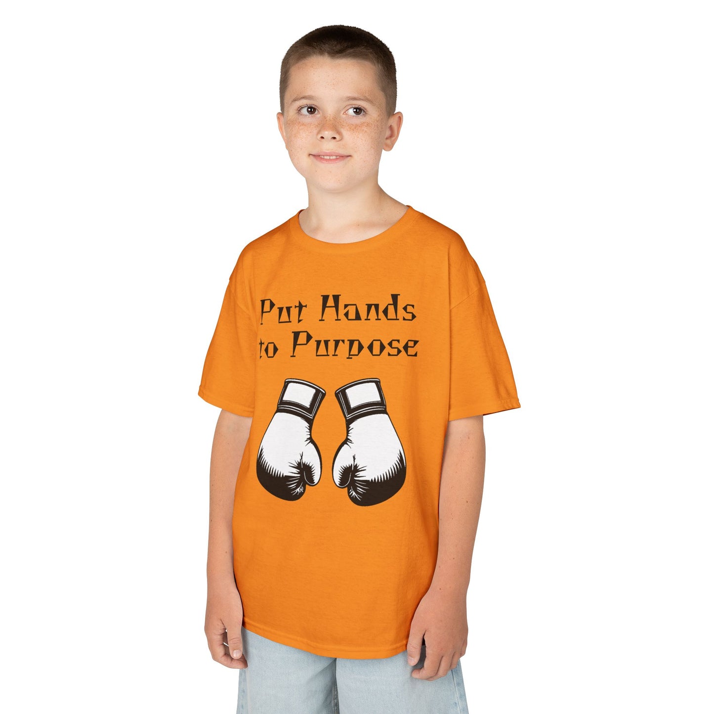 Kids Boxing Tee, "Put Hands to Purpose"