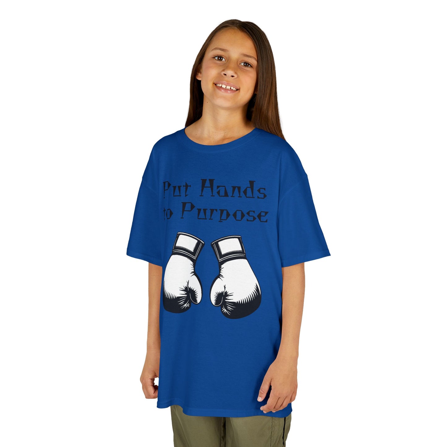 Kids Boxing Tee, "Put Hands to Purpose"