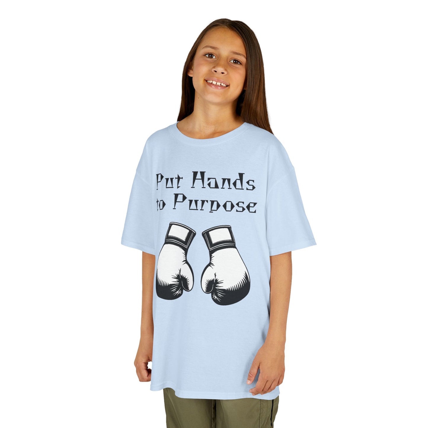 Kids Boxing Tee, "Put Hands to Purpose"
