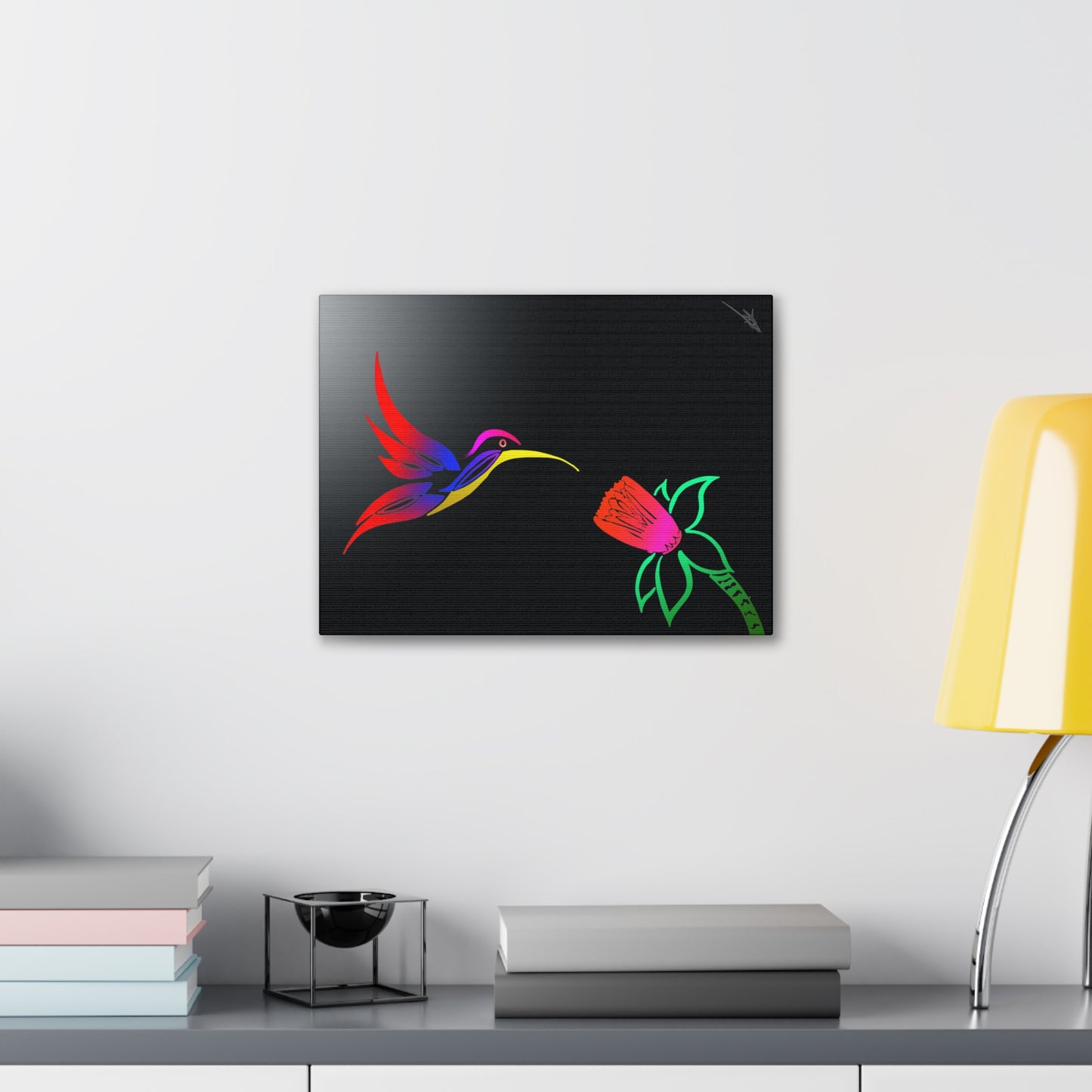 Canvas Gallery Wraps - Humming bird and flower