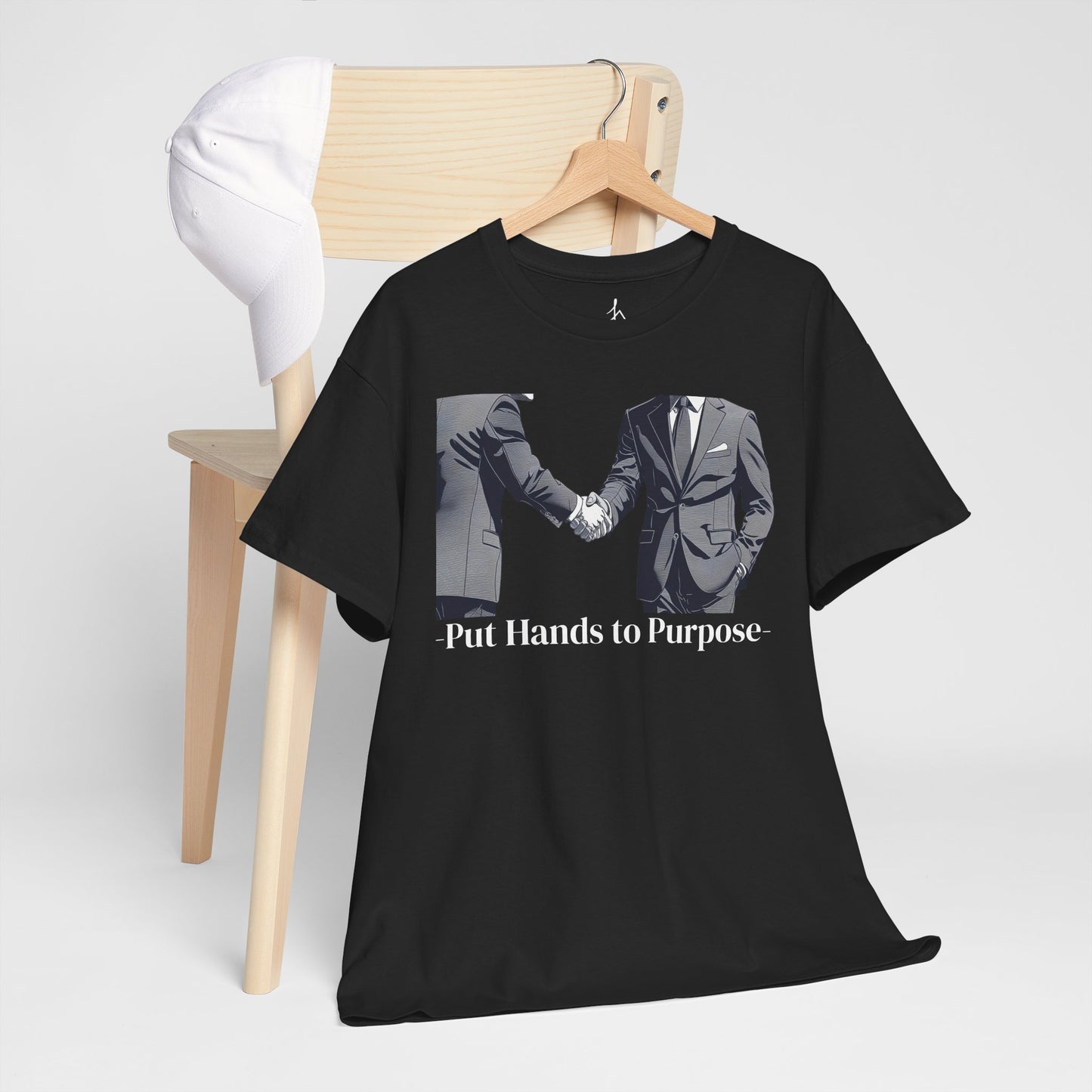 Business Men Shaking Hands Graphic T-Shirt "Put Hands to Purpose